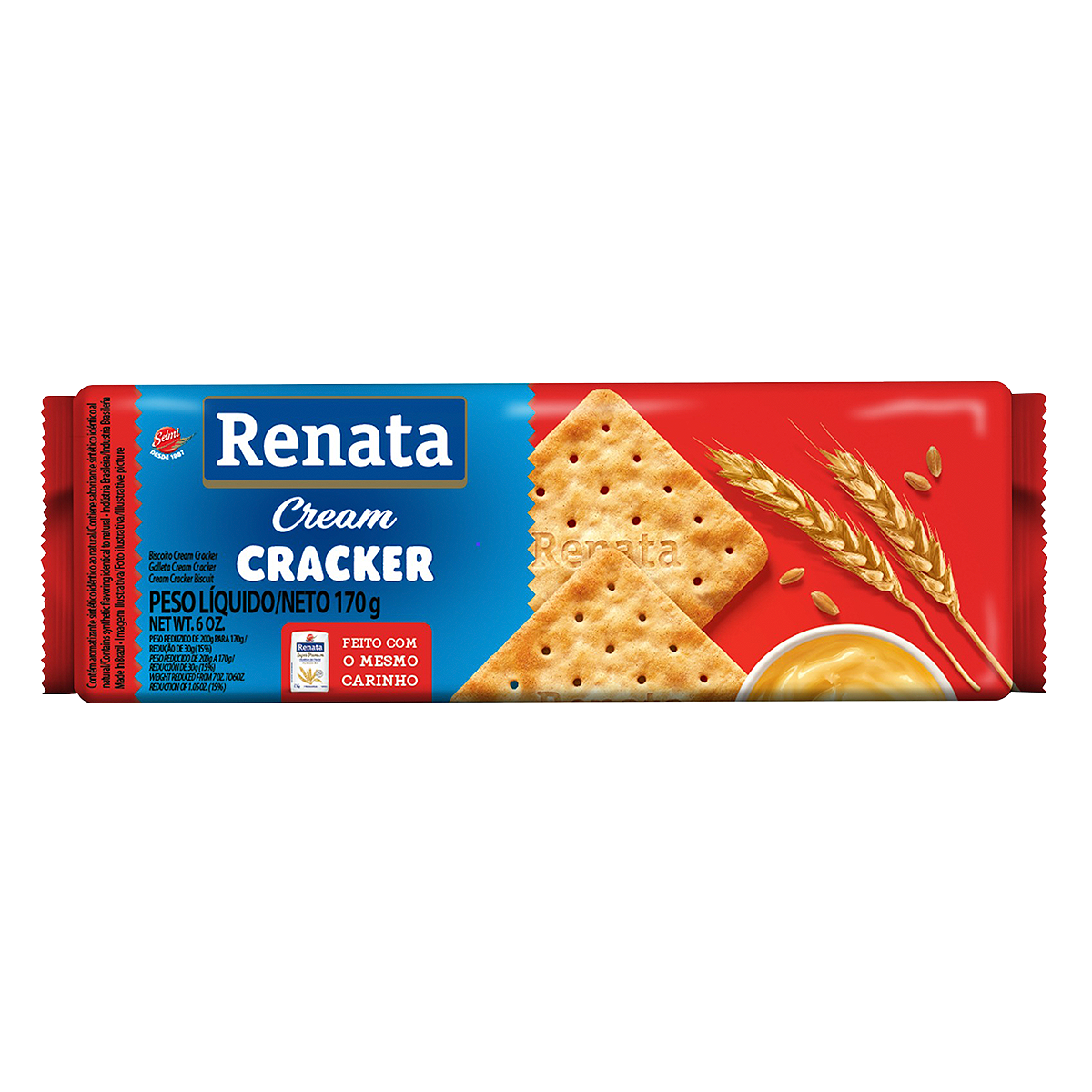 Biscoito Cream Cracker Renata Pacote 170g