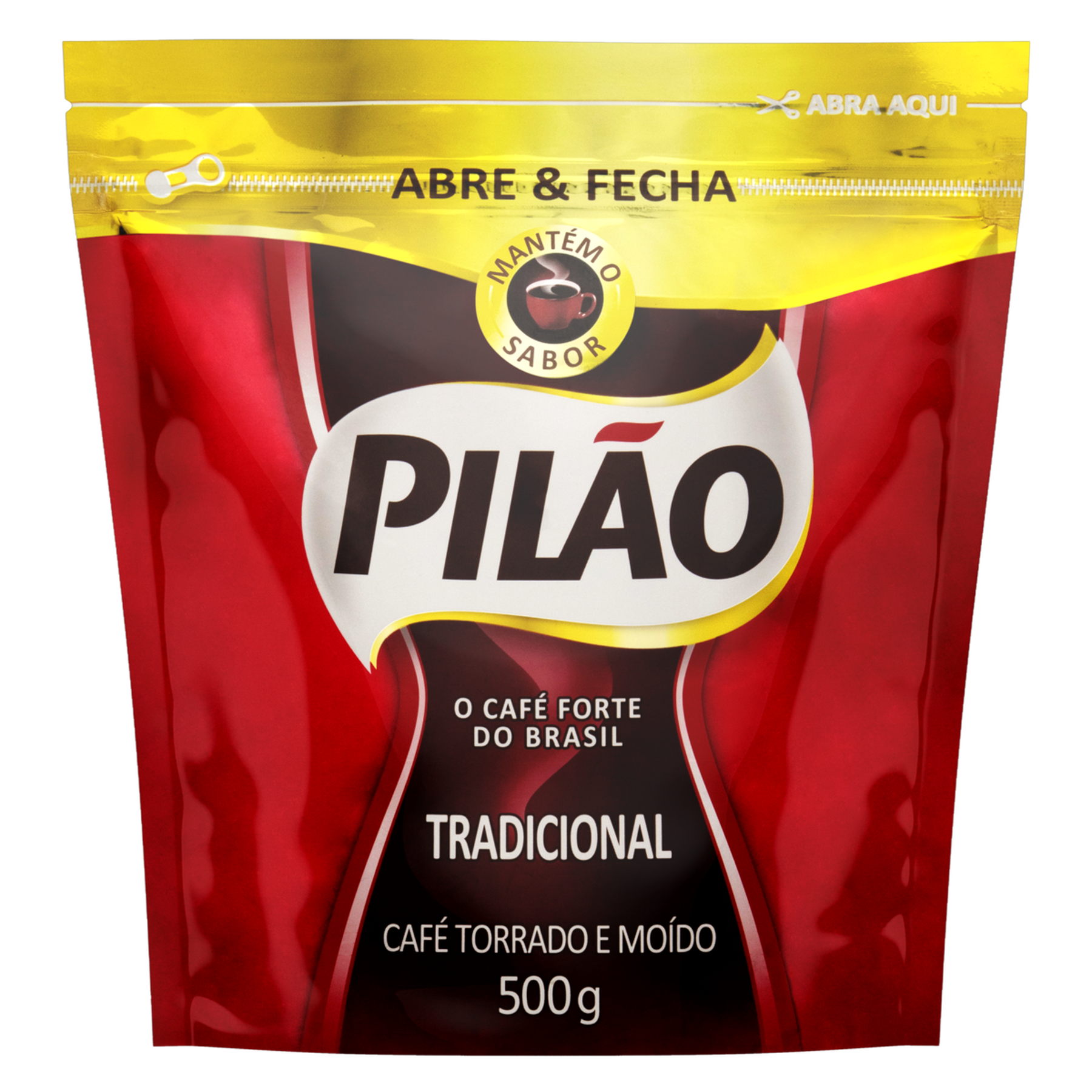 Café Torrado e Moído Tradicional Pilão Pouch 500g