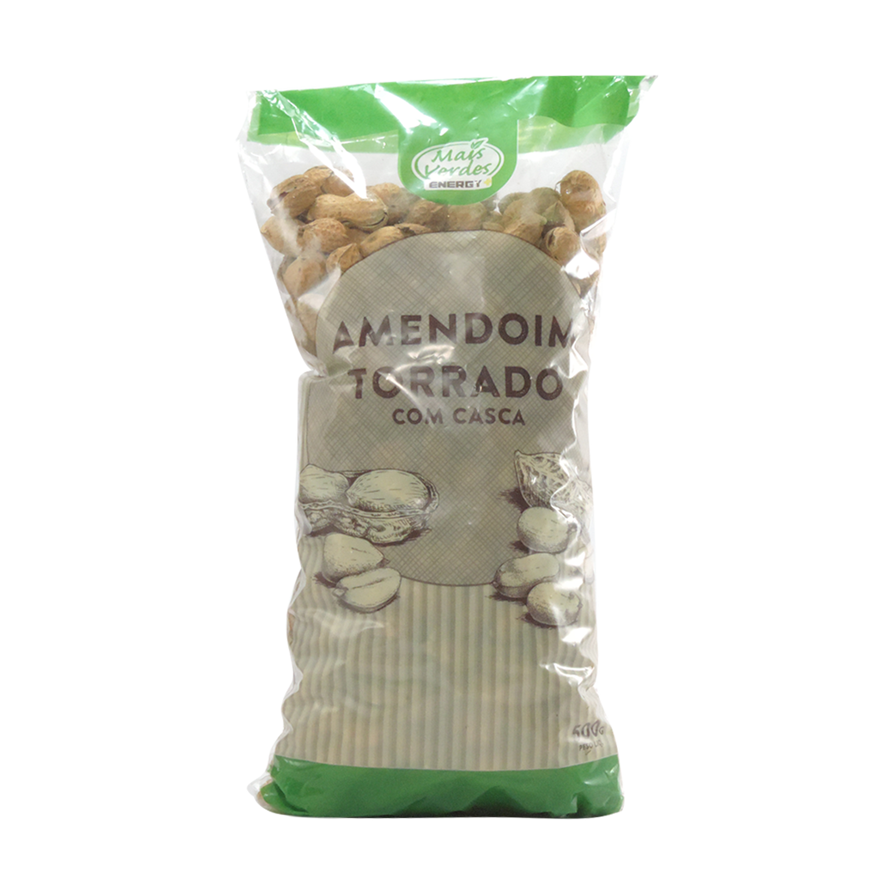 Amendoim Torrado com Casca Mais Verde Pacote 500g