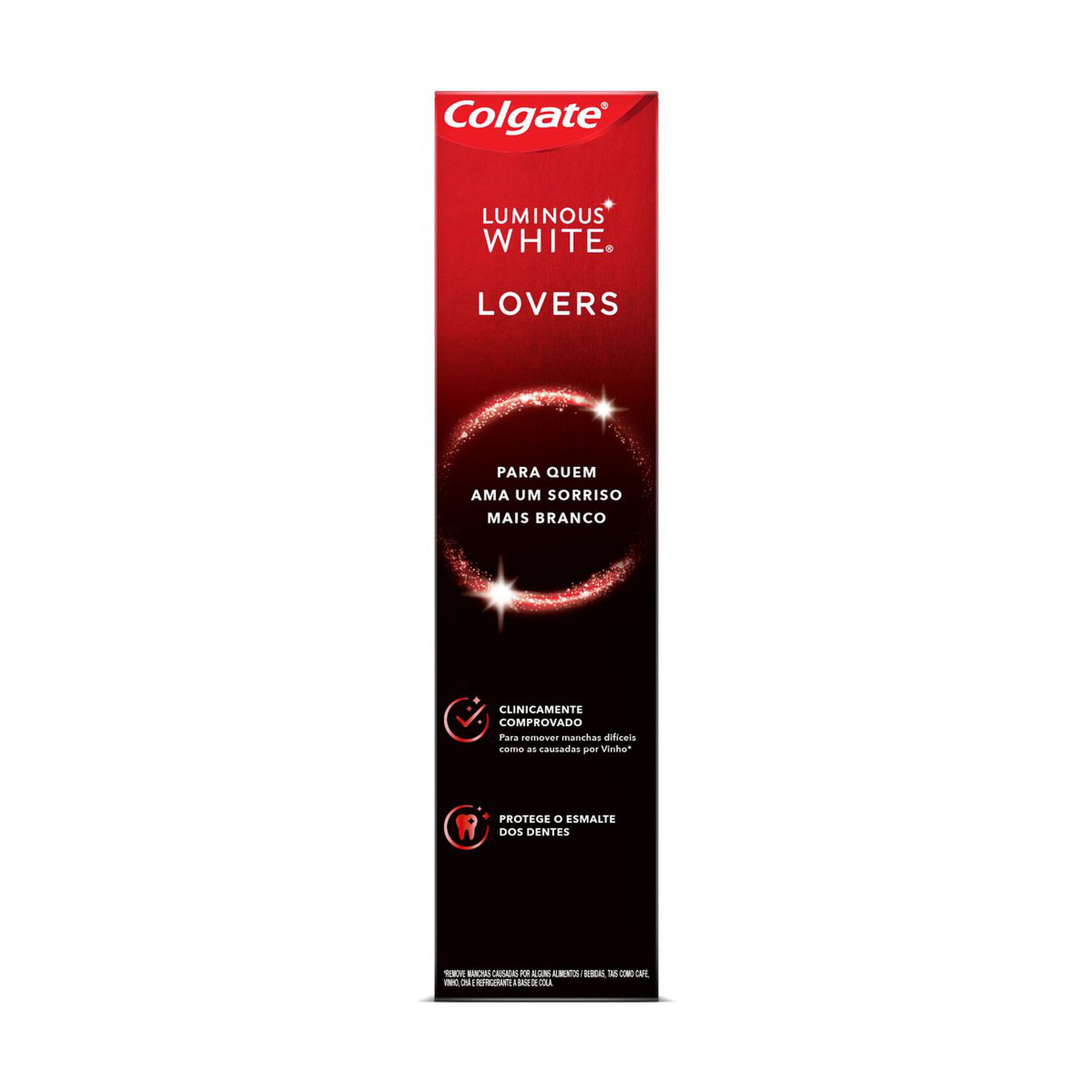 Creme Dental Clareador Colgate Luminous White Lovers Manchas de Vinho 70g