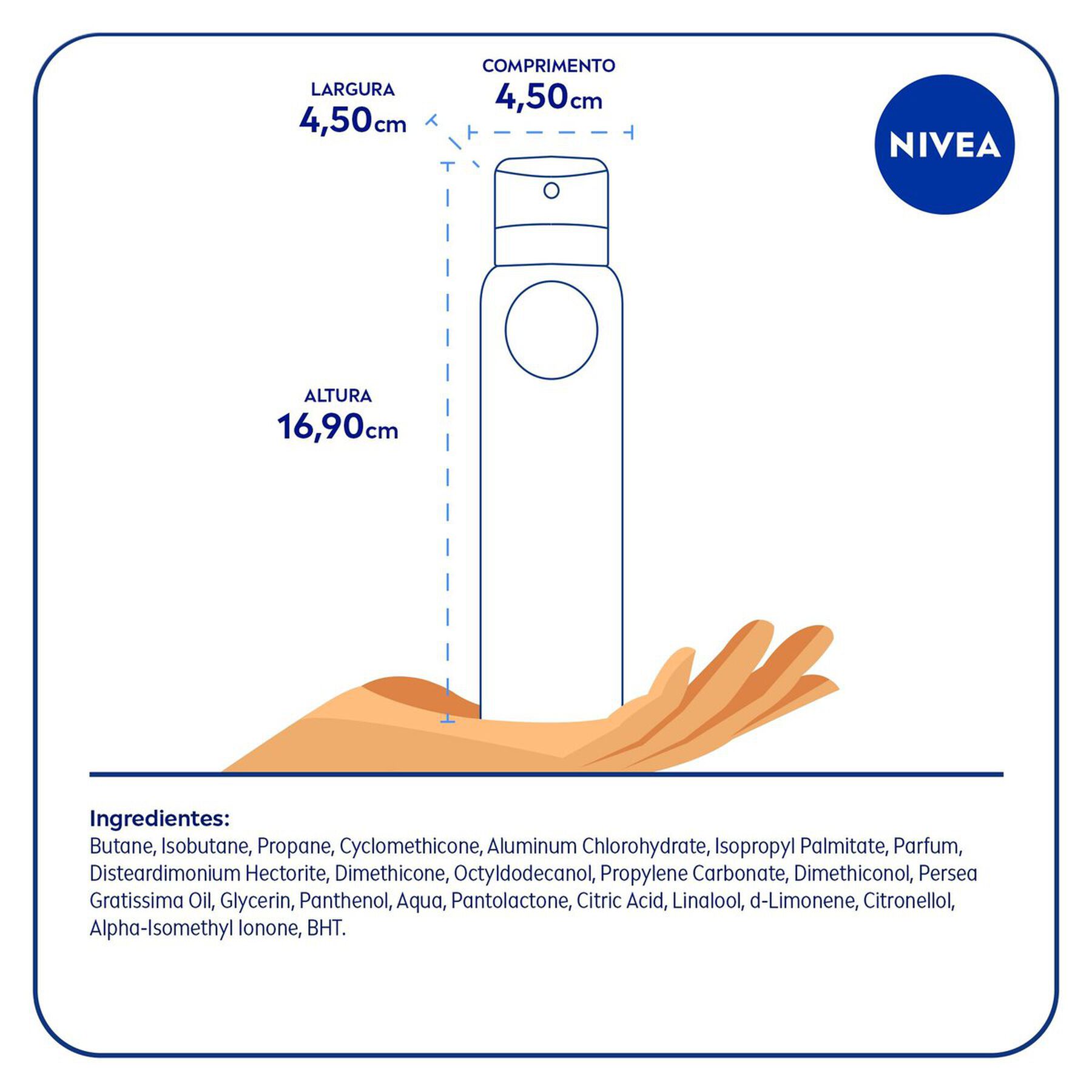 Antitranspirante Aerossol Original Protect Nivea Men 150ml