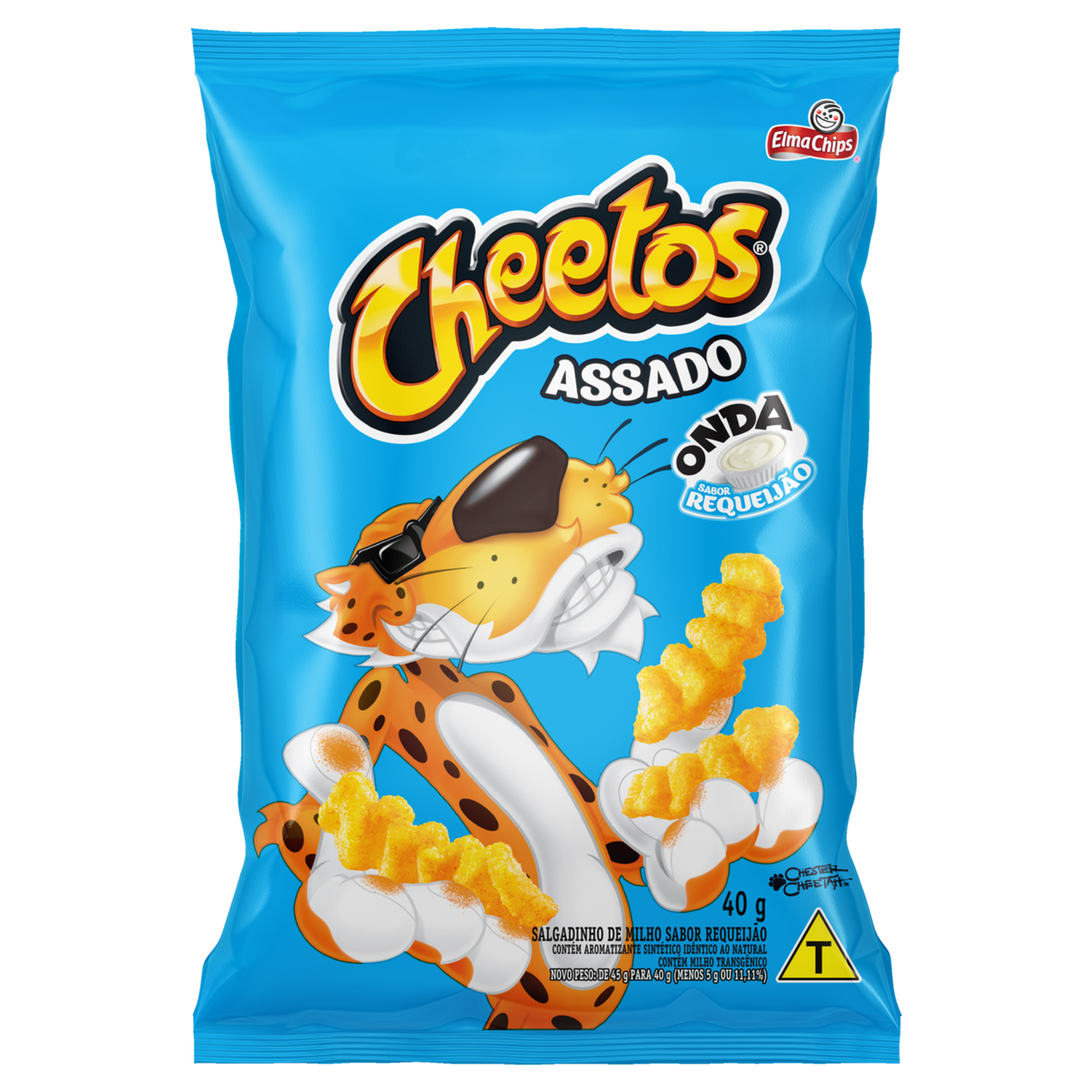 Salgadinho de Milho Onda Requeij&atilde;o Cheetos Elma Chips Pacote 40g