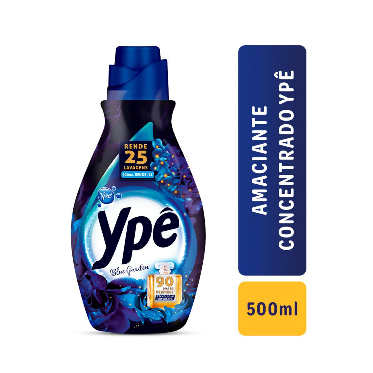 Amaciante de Roupa Concentrado Blue Yp&ecirc; Frasco 500ml