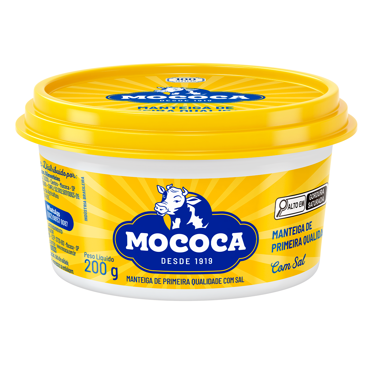 Manteiga com Sal Mococa Pote 200g