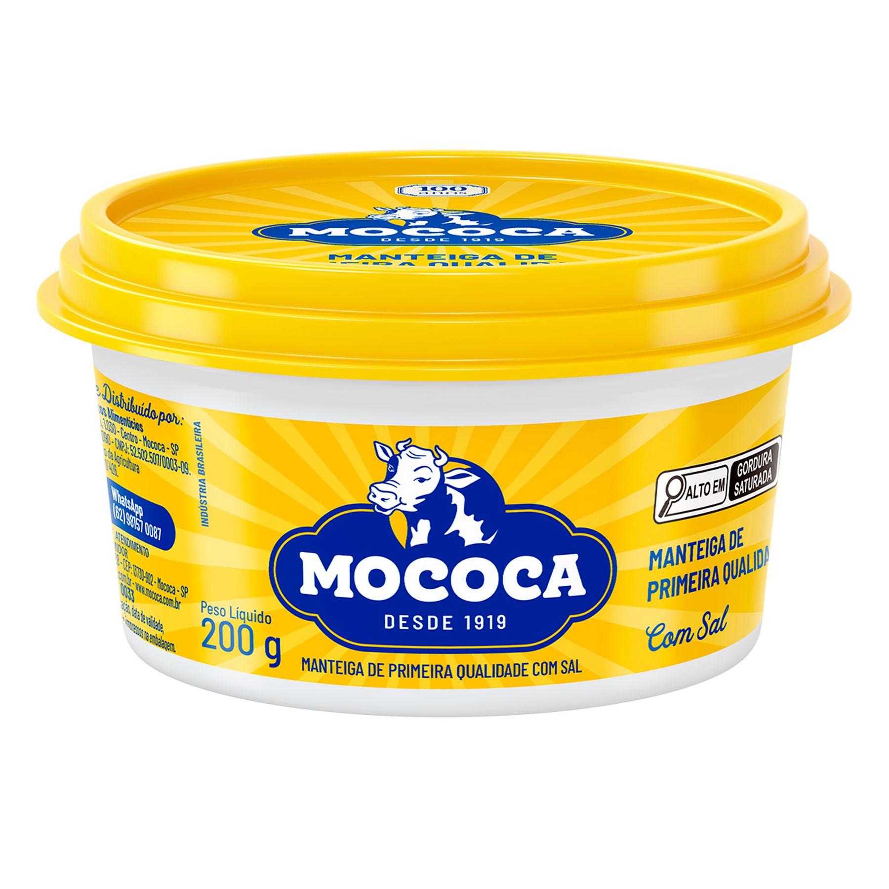 Manteiga com Sal Mococa Pote 200g