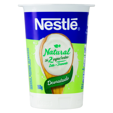 Iogurte Desnatado Natural Nestlé Copo 160g