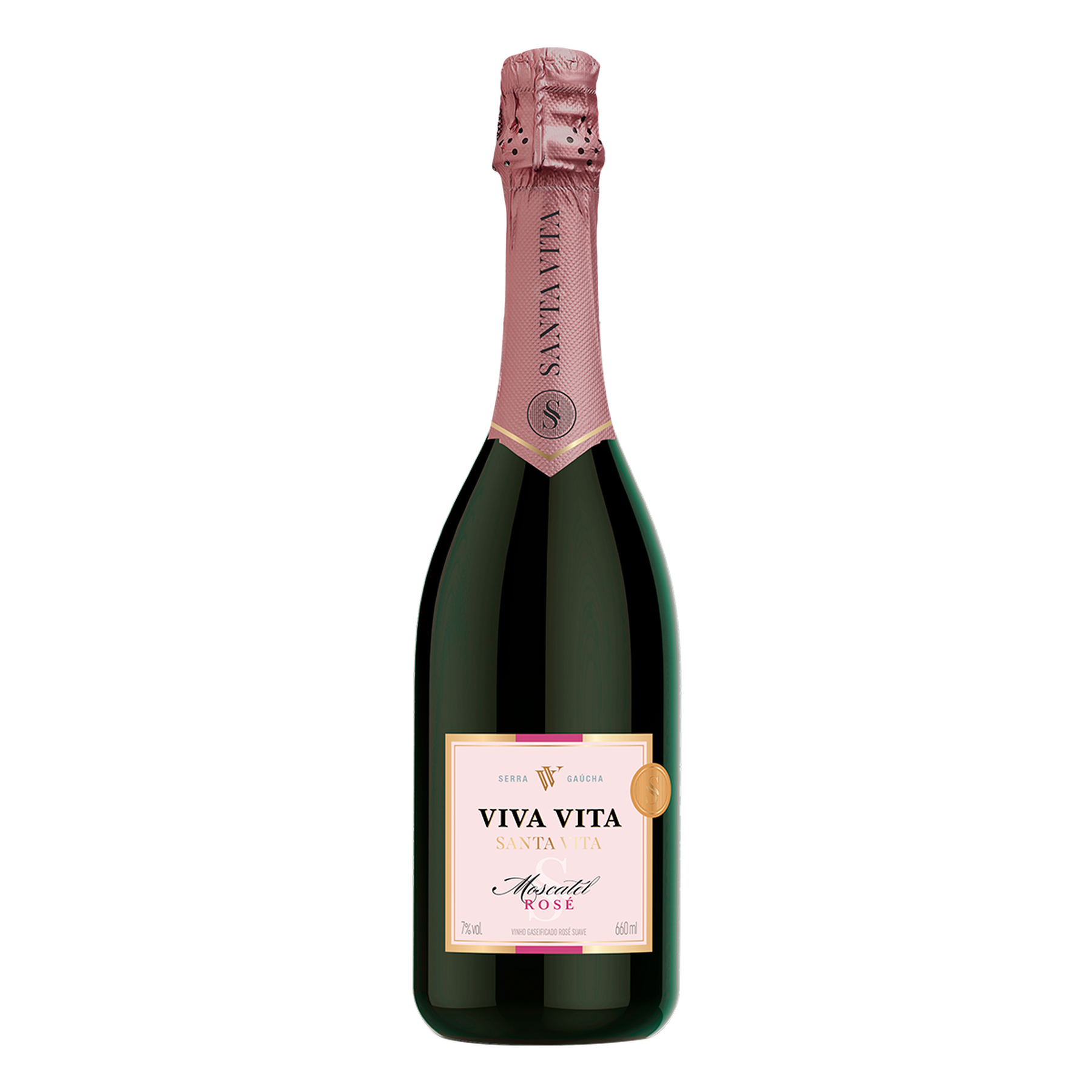 Vinho Rosé Moscatel Viva Vita Santa Vita Garrafa 660ml