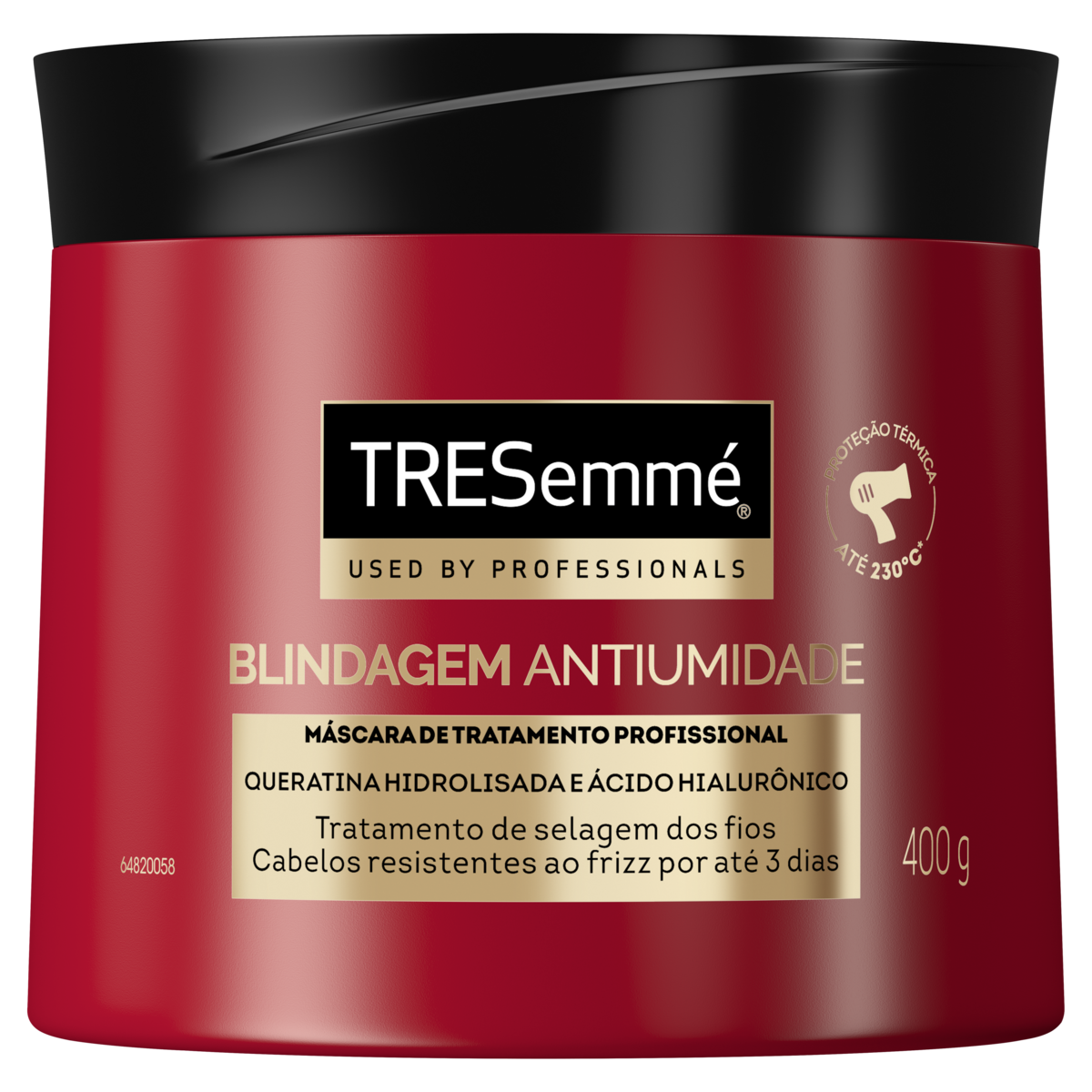 M&aacute;scara de Tratamento Blindagem Antiumidade Tresemm&eacute; Pote 400g