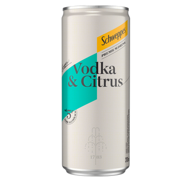 Vodka e Citrus Schweppes Premium Drink Lata 310ml