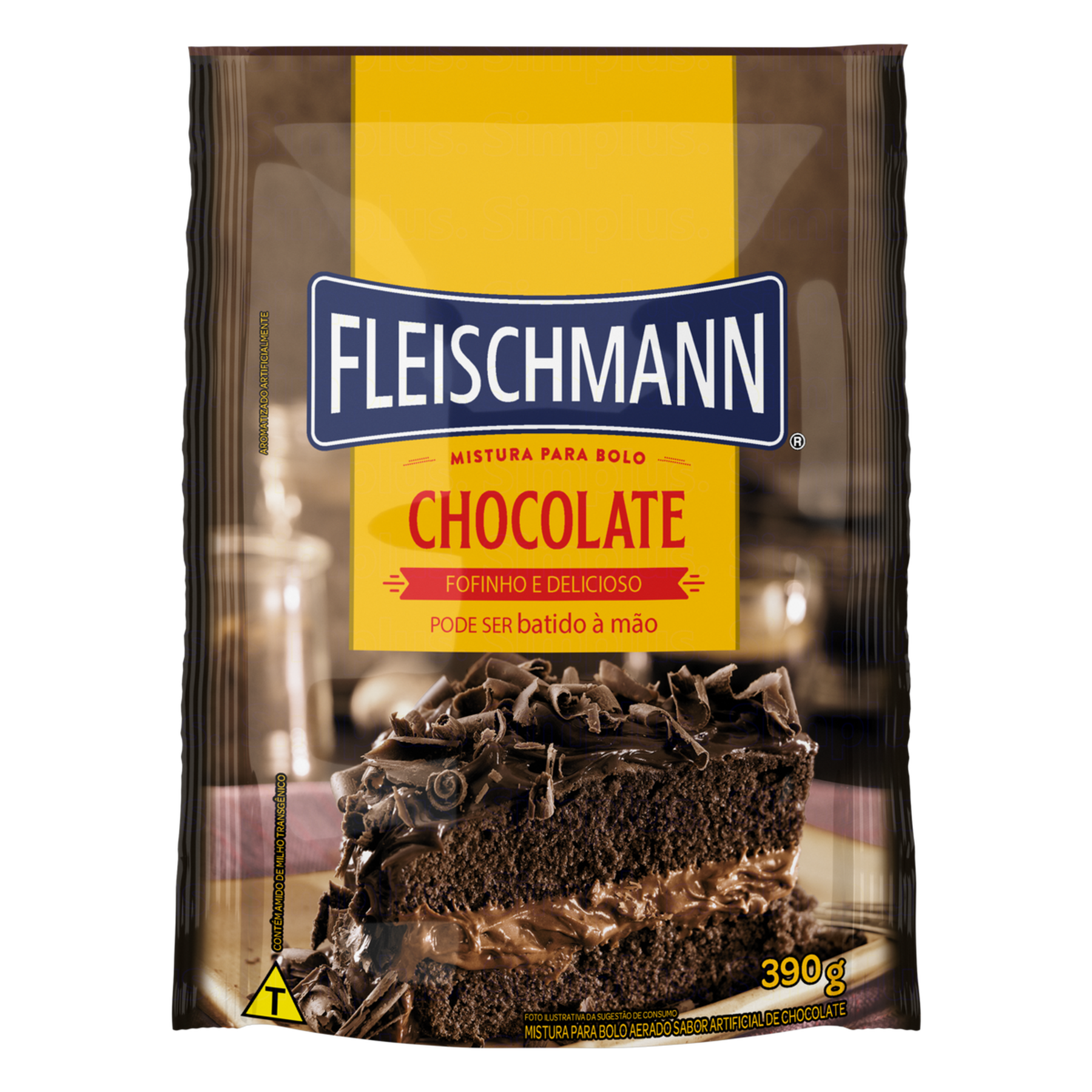Mistura para Bolo Chocolate Fleischmann Sachê 390g