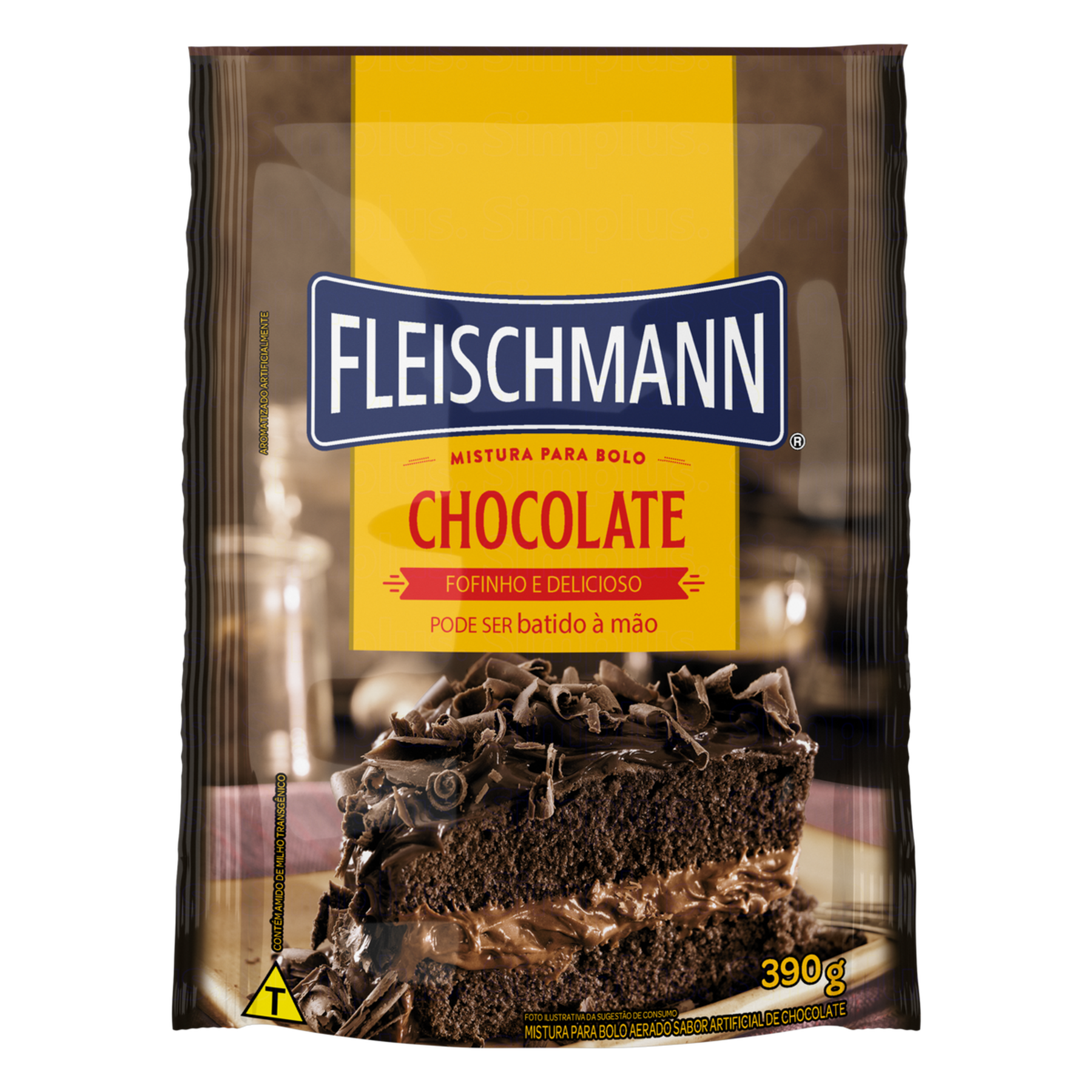 Mistura para Bolo Chocolate Fleischmann Sachê 390g