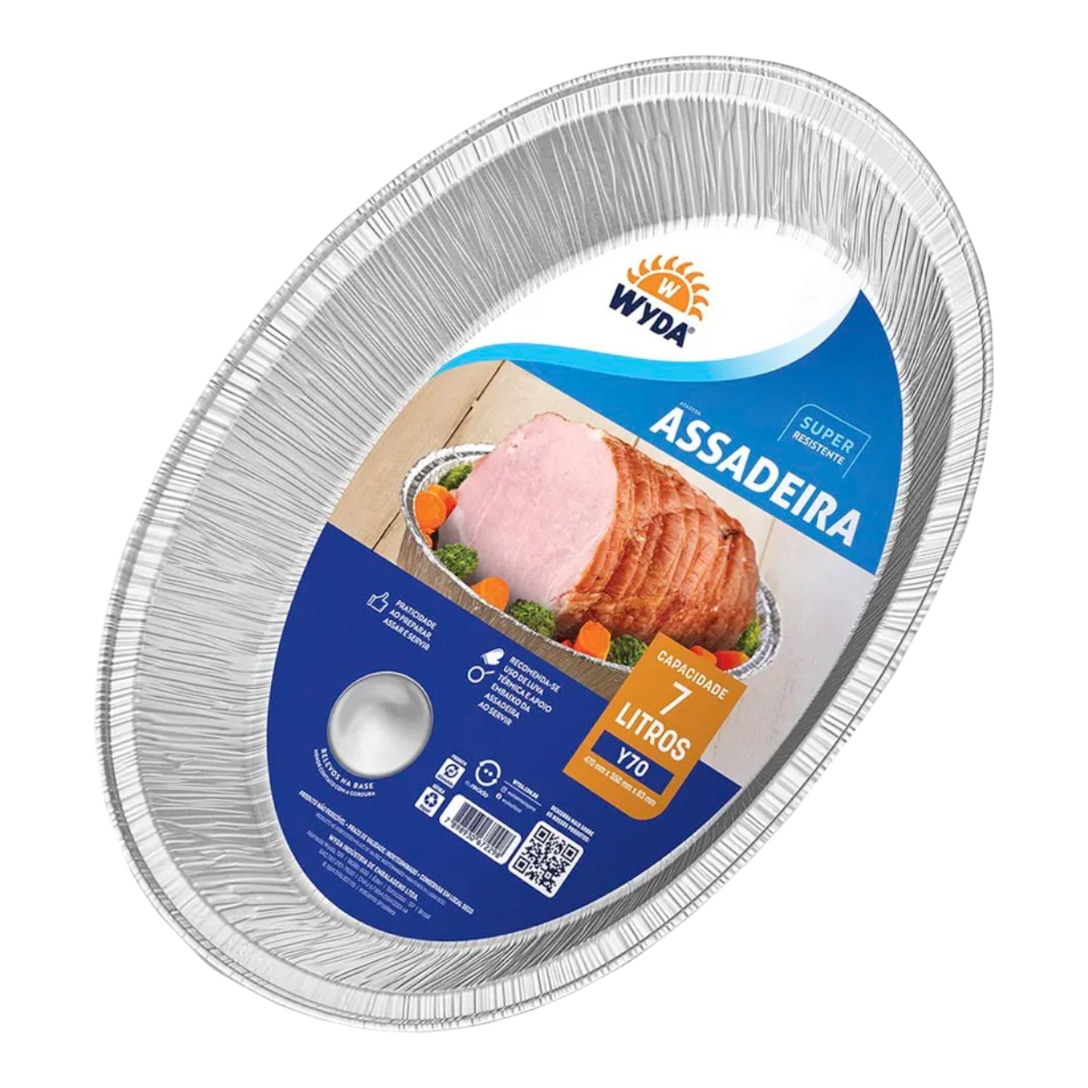 Assadeira Alum&iacute;nio Oval Wyda 7l