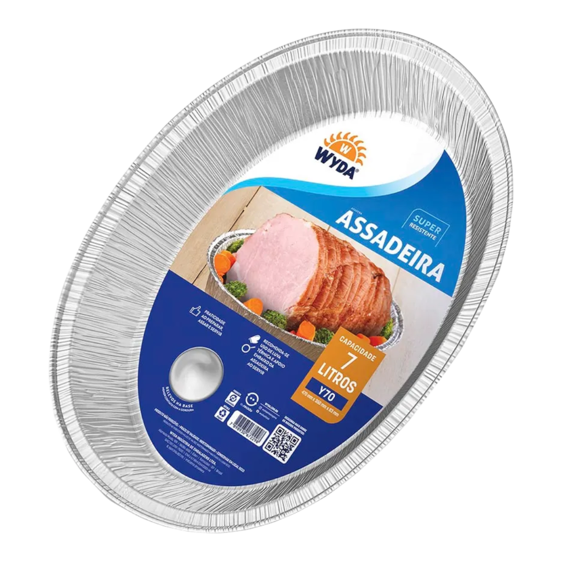Assadeira Alum&iacute;nio Oval Wyda 7l