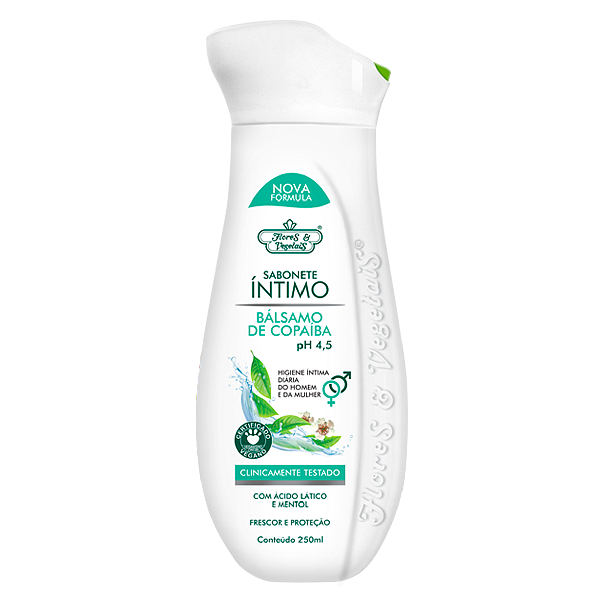 Sabonete &Iacute;ntimo B&aacute;lsamo de Copa&iacute;ba Flores & Vegetais 250ml