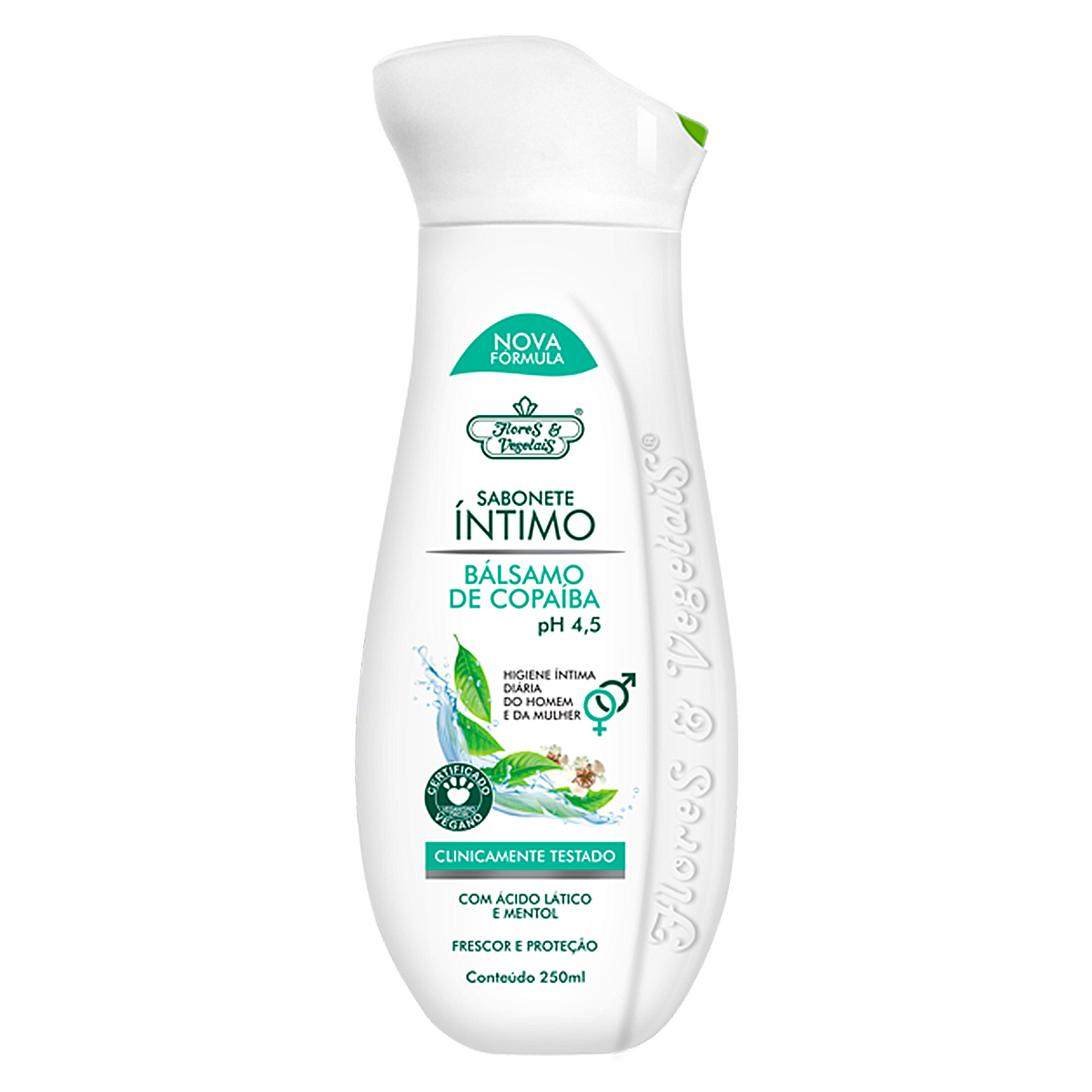 Sabonete &Iacute;ntimo B&aacute;lsamo de Copa&iacute;ba Flores & Vegetais 250ml