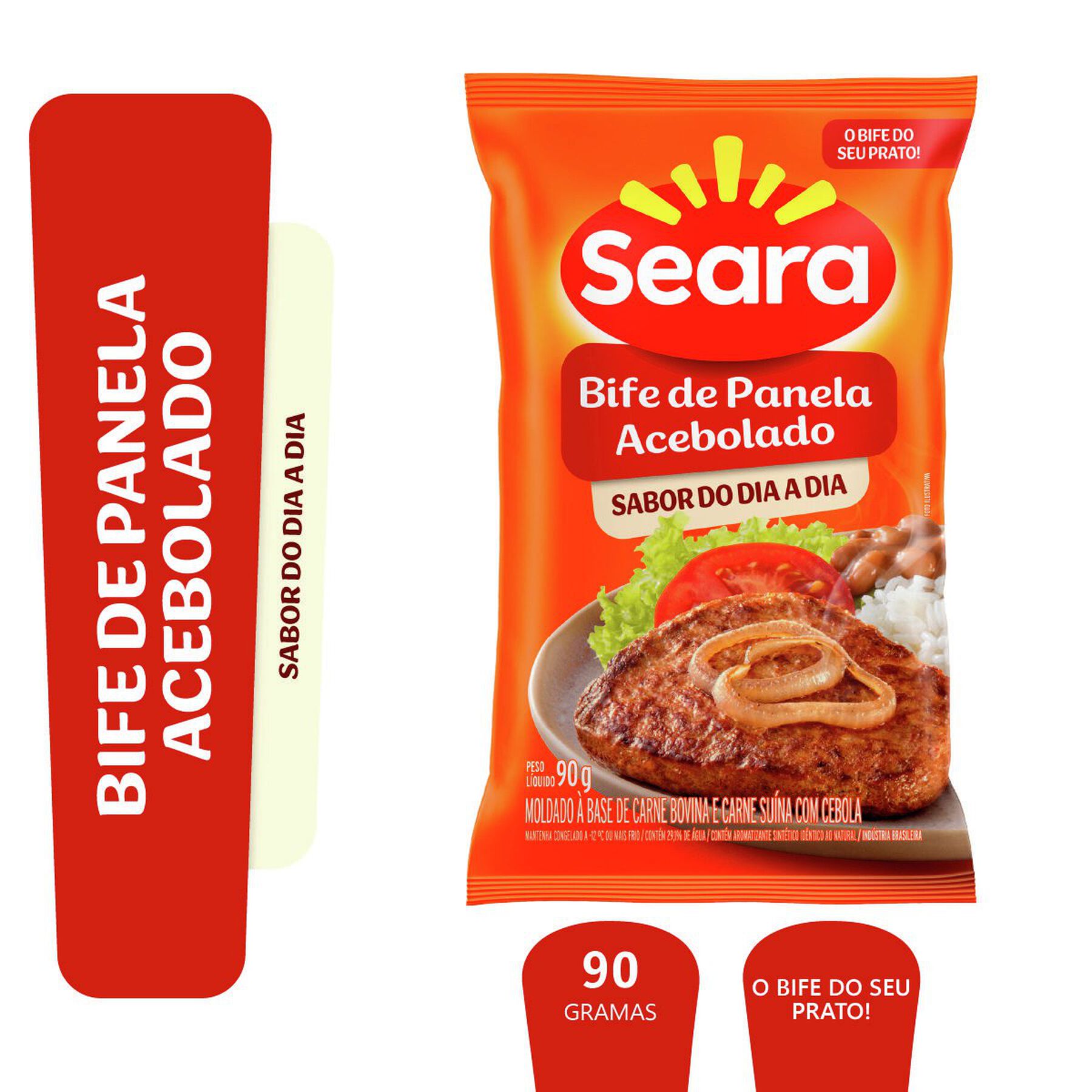 Bife de panela acebolado Seara 90g