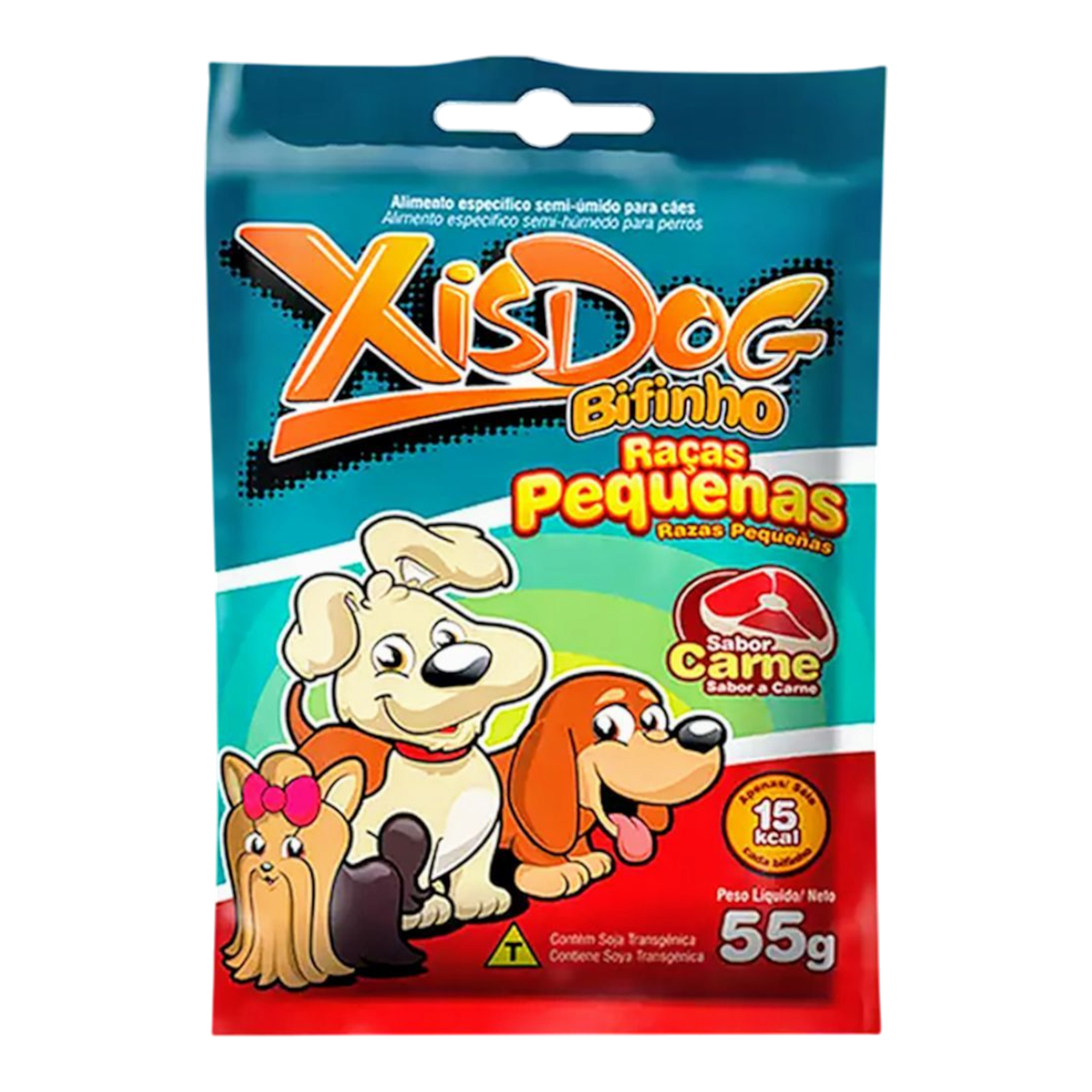 Alimento para Cães Bifinho Carne Raças Pequenas Xisdog 55g