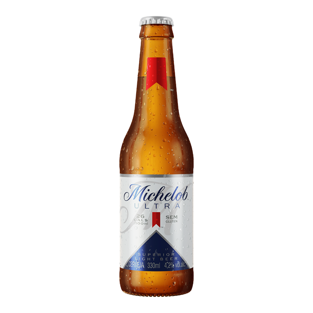 Cerveja Superior Light Ultra Sem Gl&uacute;ten Michelob Garrafa 330ml