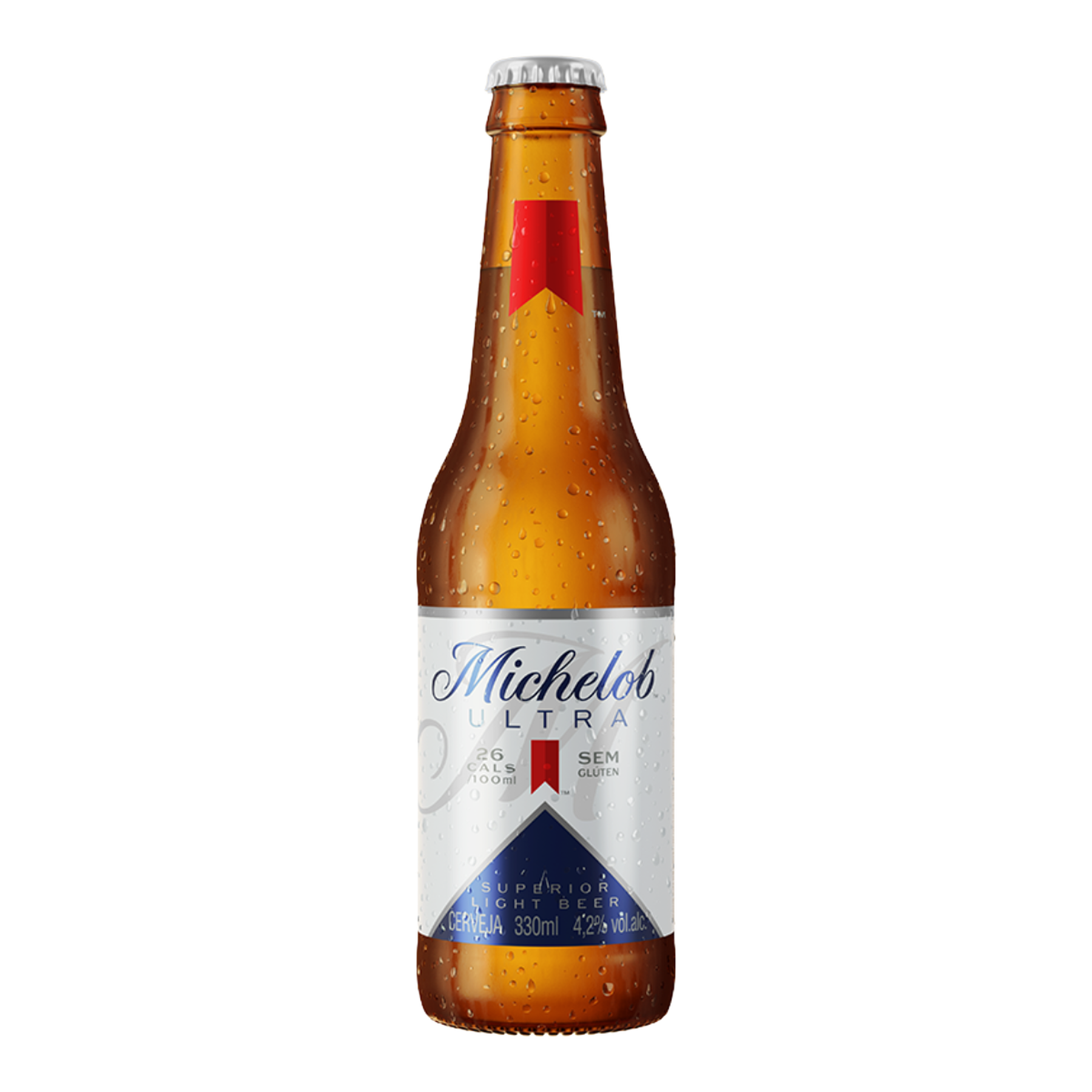 Cerveja Superior Light Ultra Sem Gl&uacute;ten Michelob Garrafa 330ml