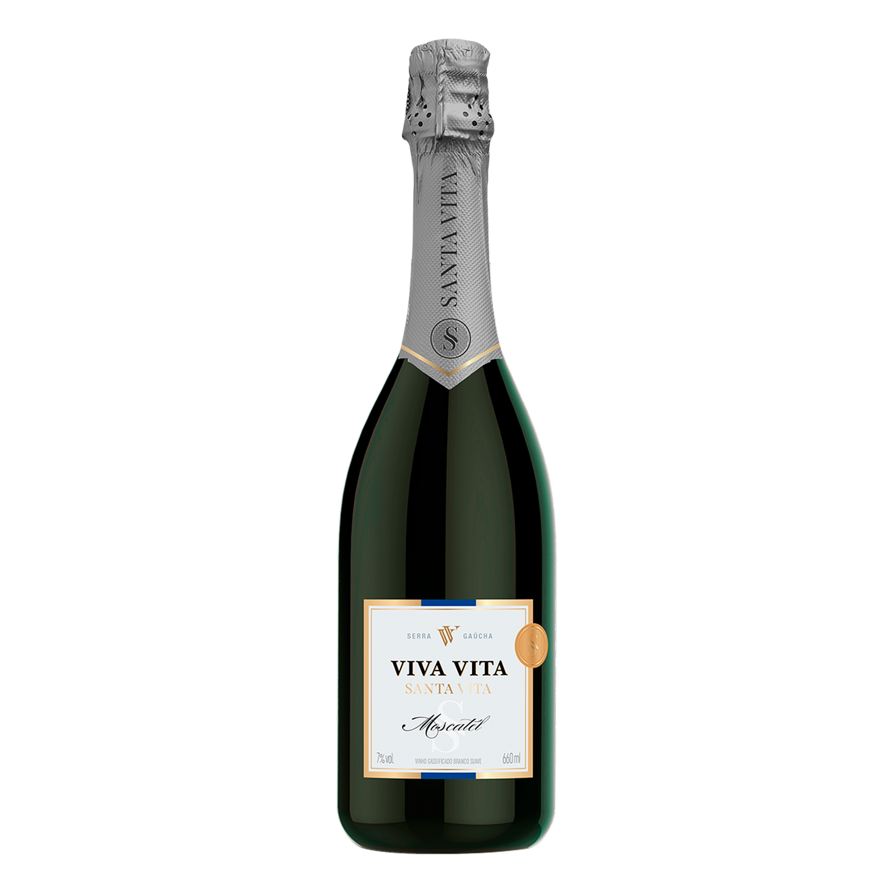 Vinho Branco Moscatel Viva Vita Santa Vita Garrafa 660ml