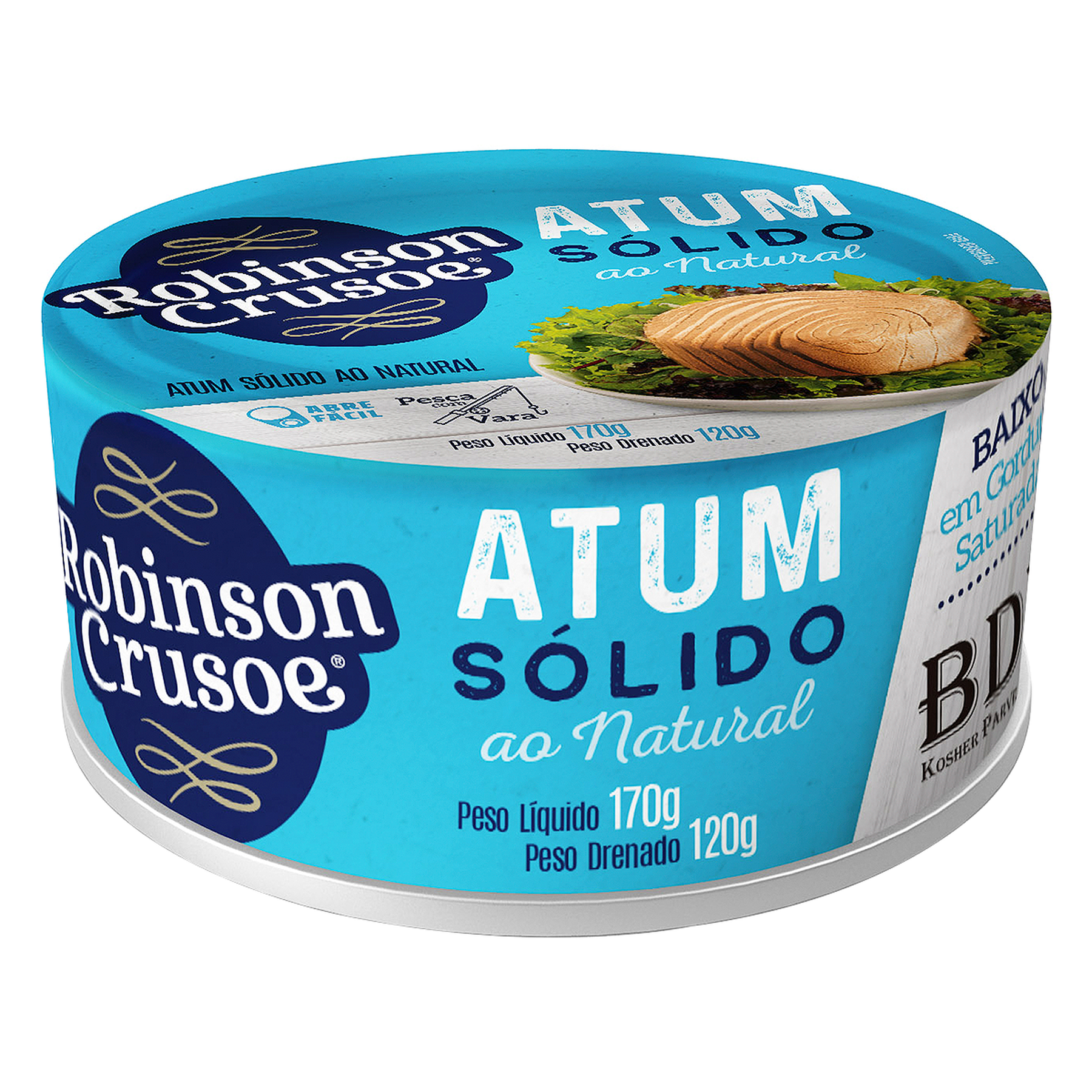 Atum S&oacute;lido ao Natural Robinson Crusoe Lata 170g