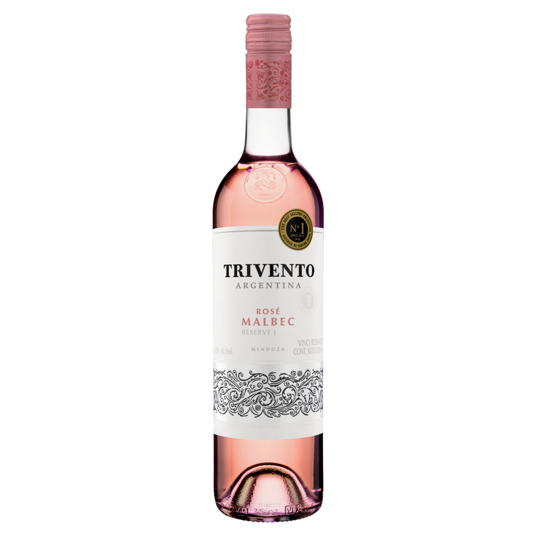 Vinho Argentino Ros&eacute; Seco Reserve Trivento Malbec Mendoza Garrafa 750ml