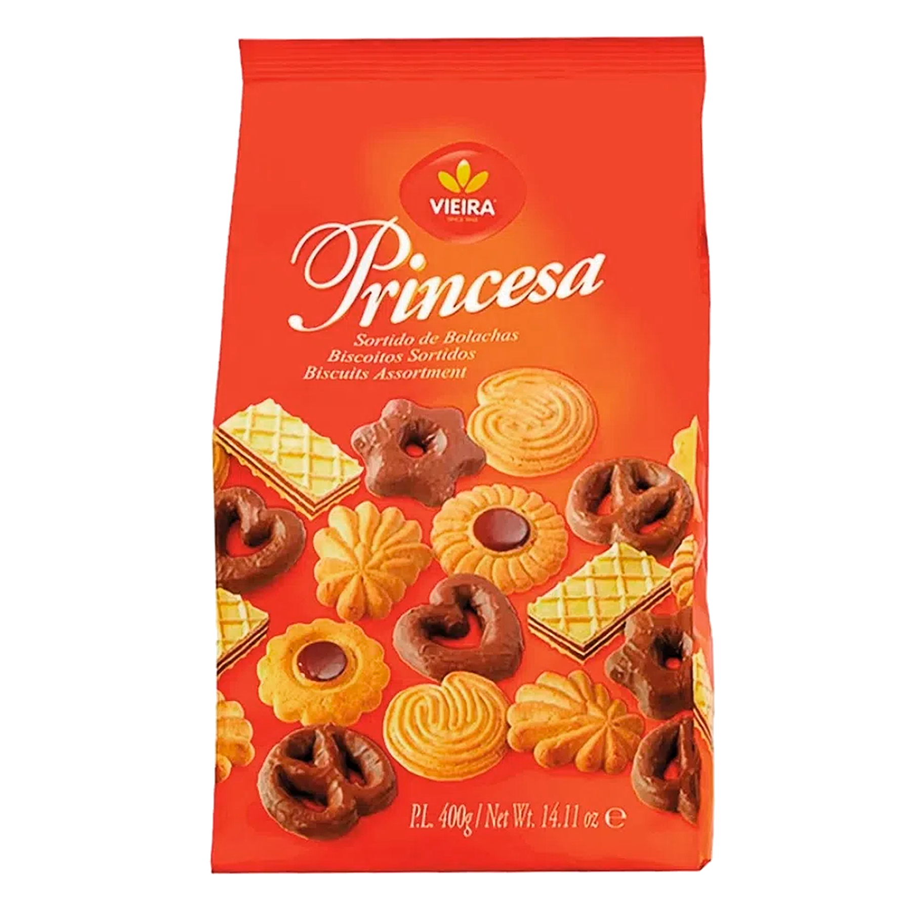 Biscoito Sortido Princesa Vieira Pacote 400g