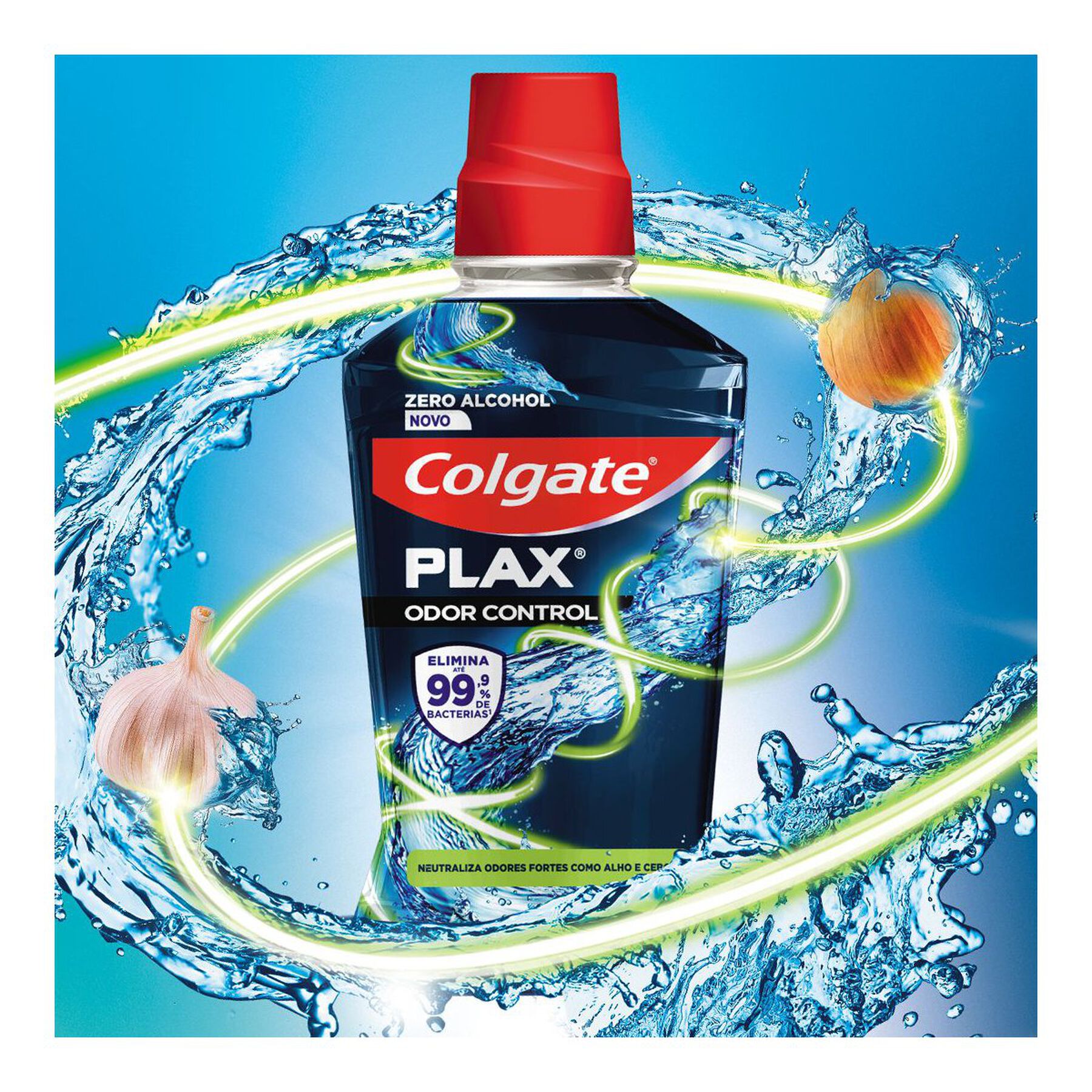 Enxaguante Bucal Zero &Aacute;lcool Plax Odor Control Colgate Frasco 500ml&nbsp;