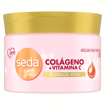 Mascara de Tratamento Seda By Niina Secrets Colágeno + Vitamina C 300 g