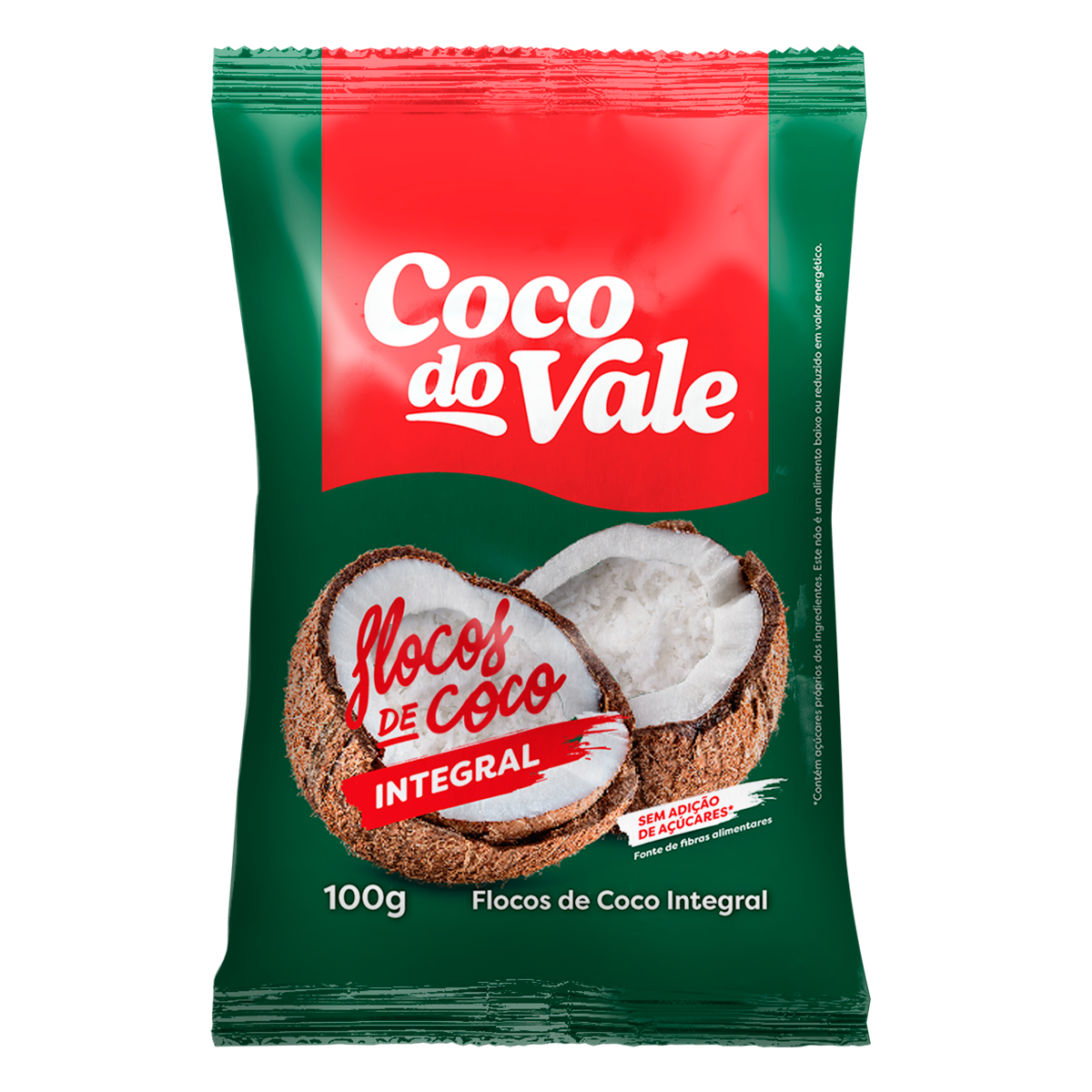 Flocos de Coco Integral Coco do Vale Pacote 100g