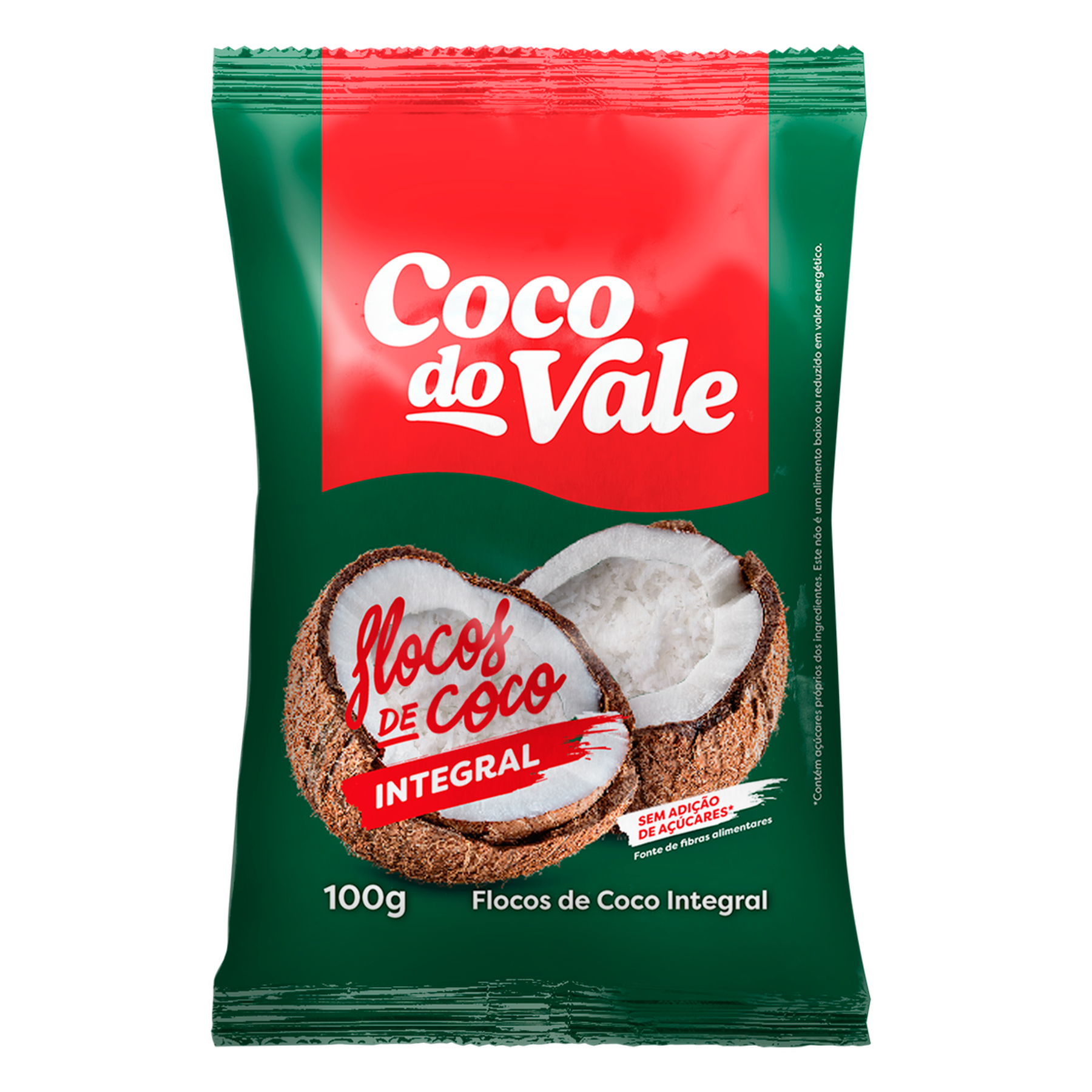 Flocos de Coco Integral Coco do Vale Pacote 100g