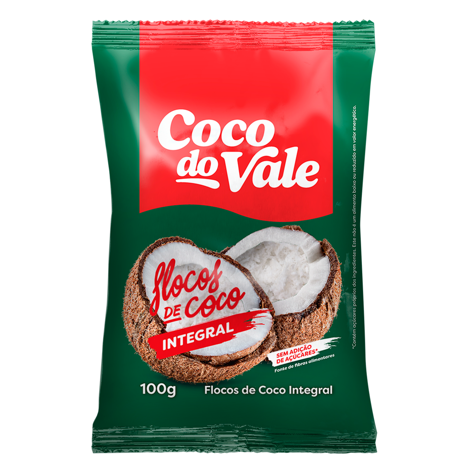 Flocos de Coco Integral Coco do Vale Pacote 100g