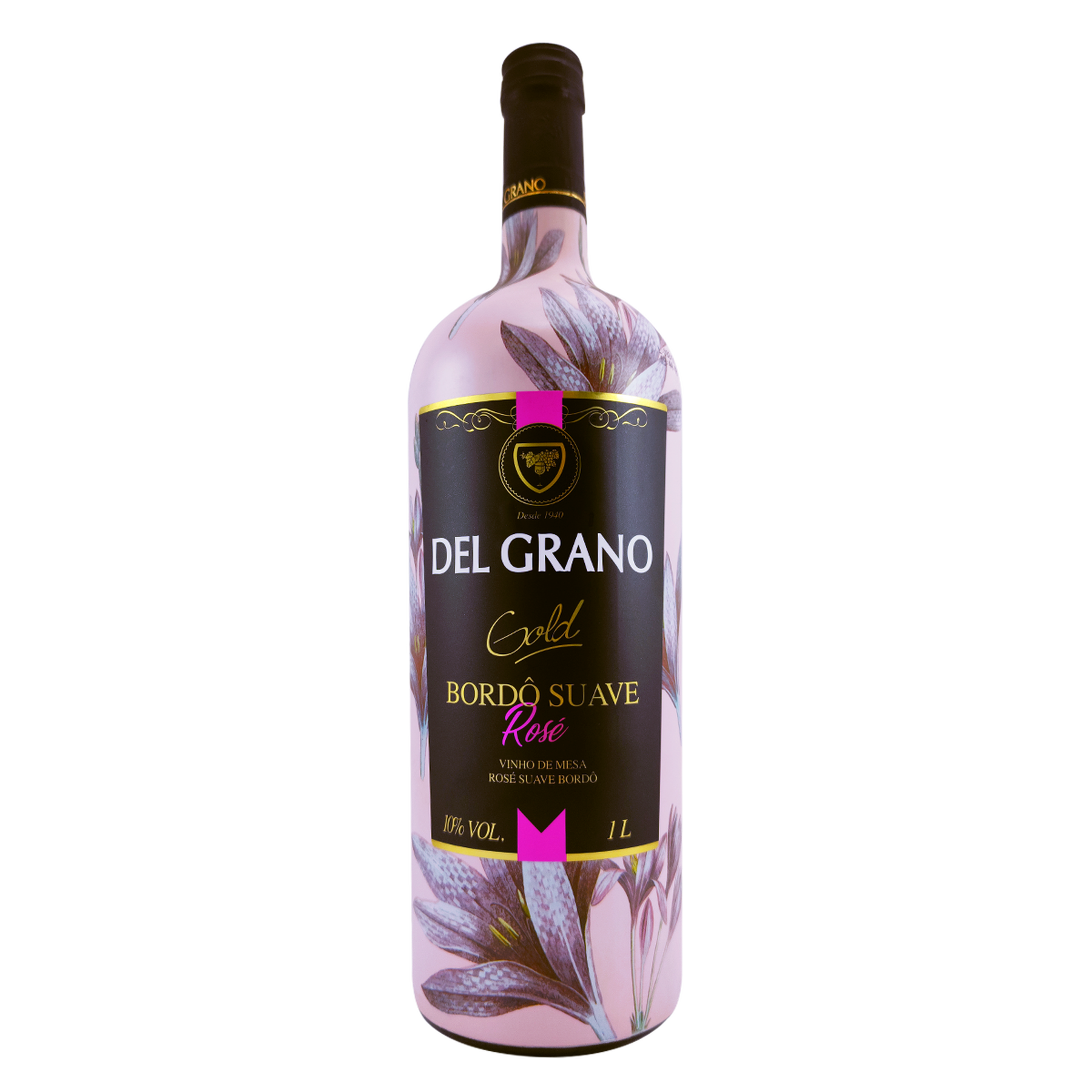 Vinho Rosé Bordô Suave Gold Del Grano Garrafa 1l