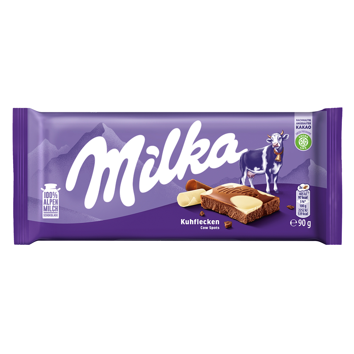 Chocolate em Barra Happy Cows Milka 90g