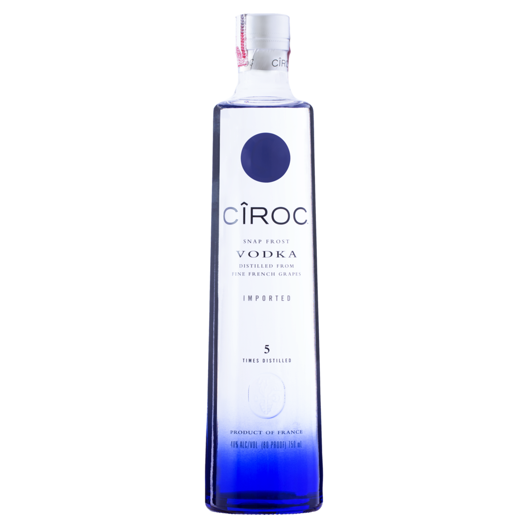 Vodka 5x Destilada Ciroc Garrafa 750ml