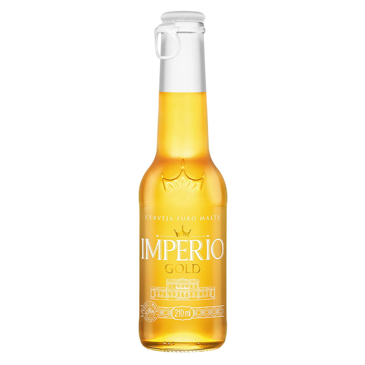 Cerveja Pilsen Puro Malte Gold Imp&eacute;rio Garrafa 210ml