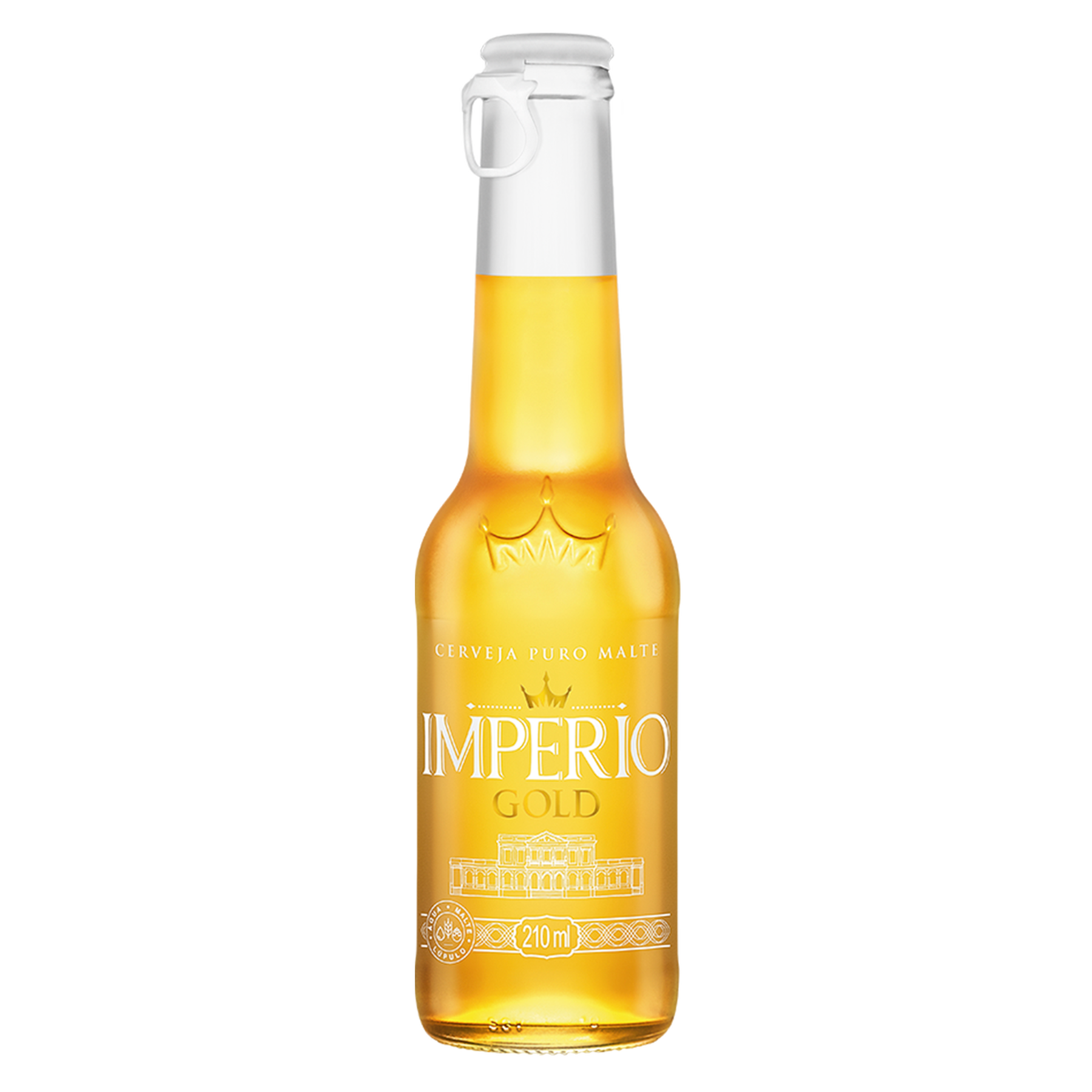 Cerveja Pilsen Puro Malte Gold Imp&eacute;rio Garrafa 210ml
