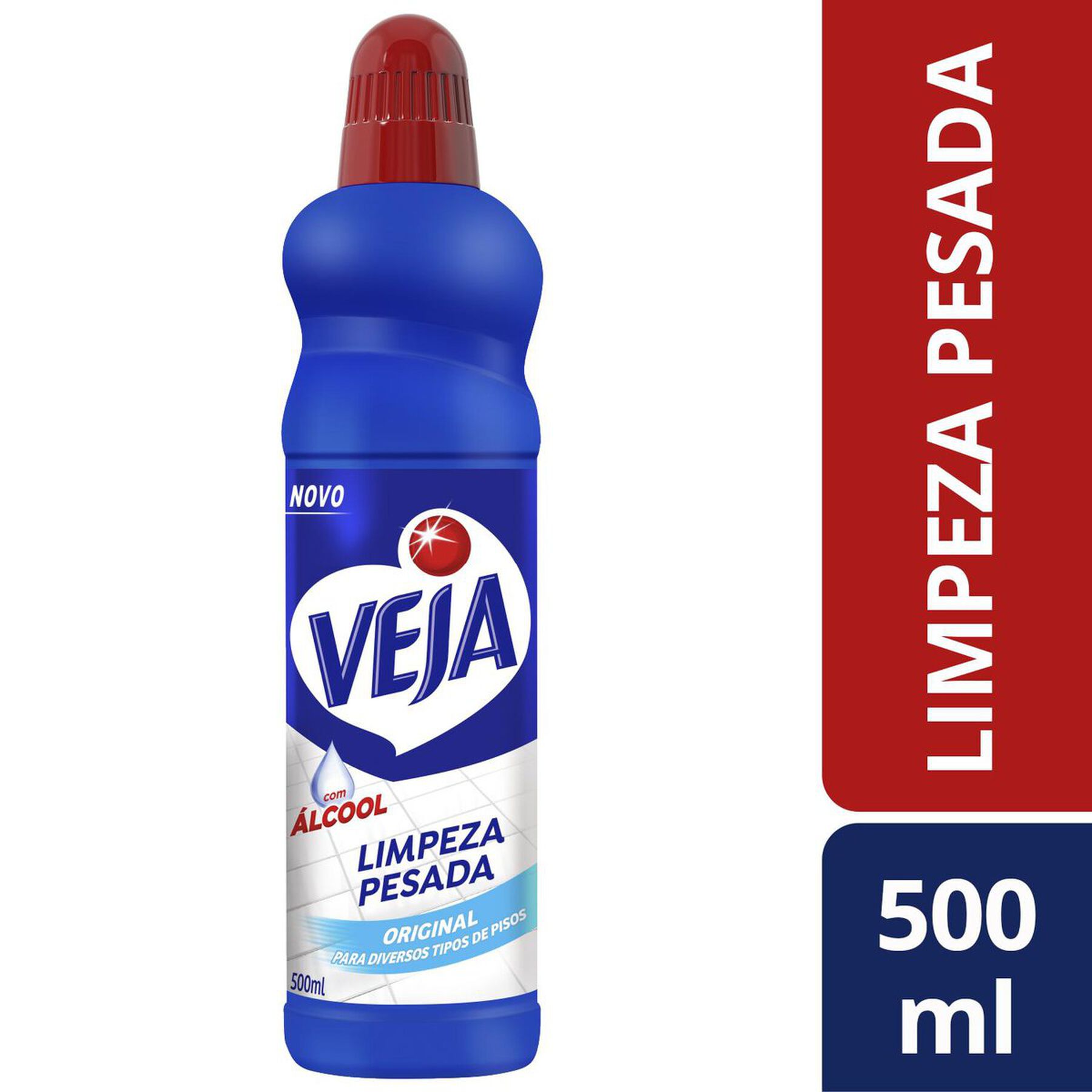 Limpador Limpeza Pesada com Álcool Original Veja Frasco 500ml