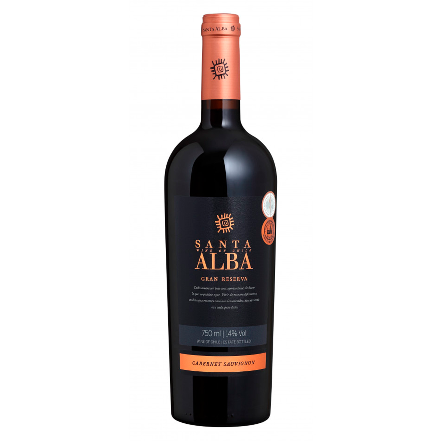 Vinho Tinto Gran Reserva Cabernet Sauvignon Santa Alba Garrafa 750ml