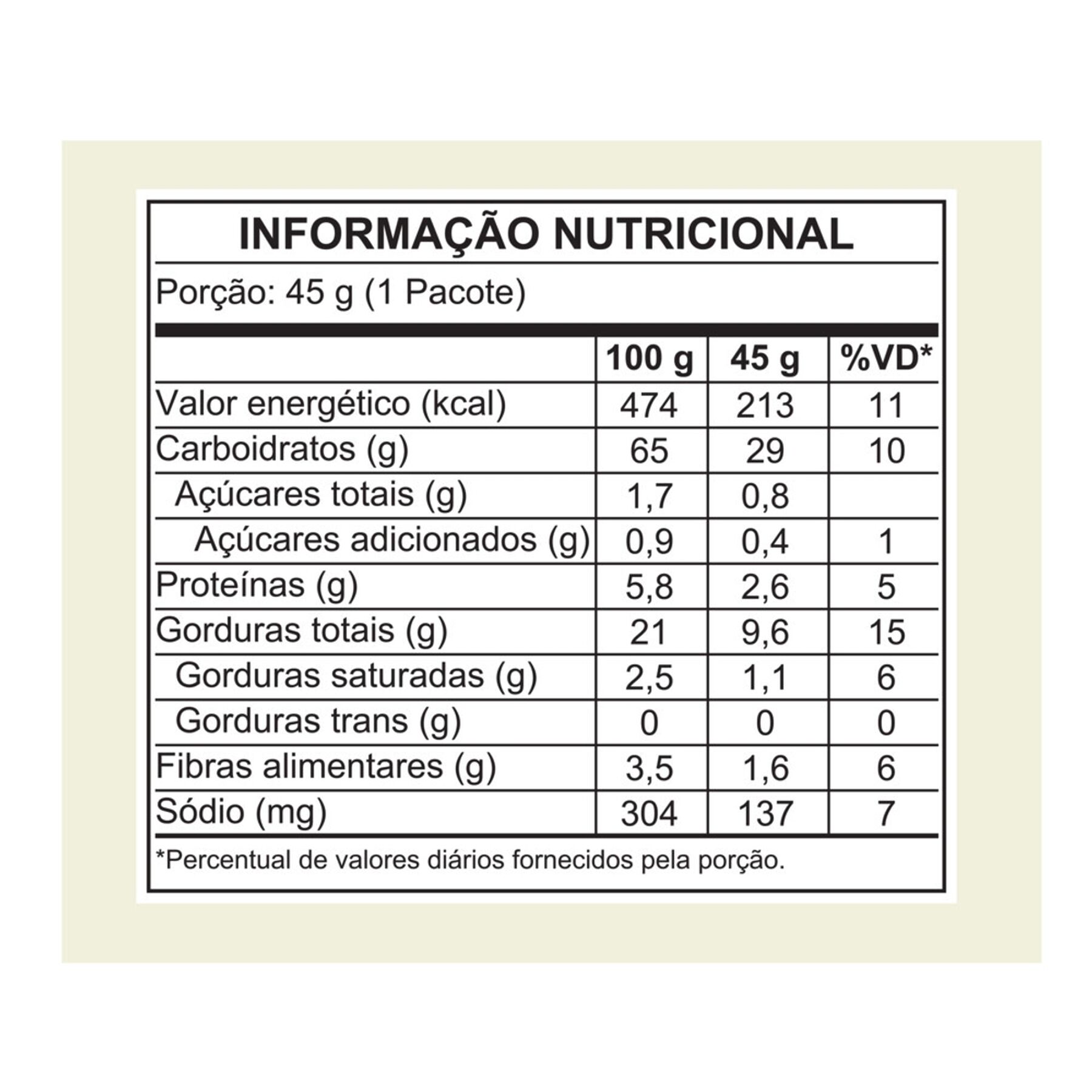 Salgadinho Orgânico Infantil Mãe Terra Zooreta Cebola 45gr