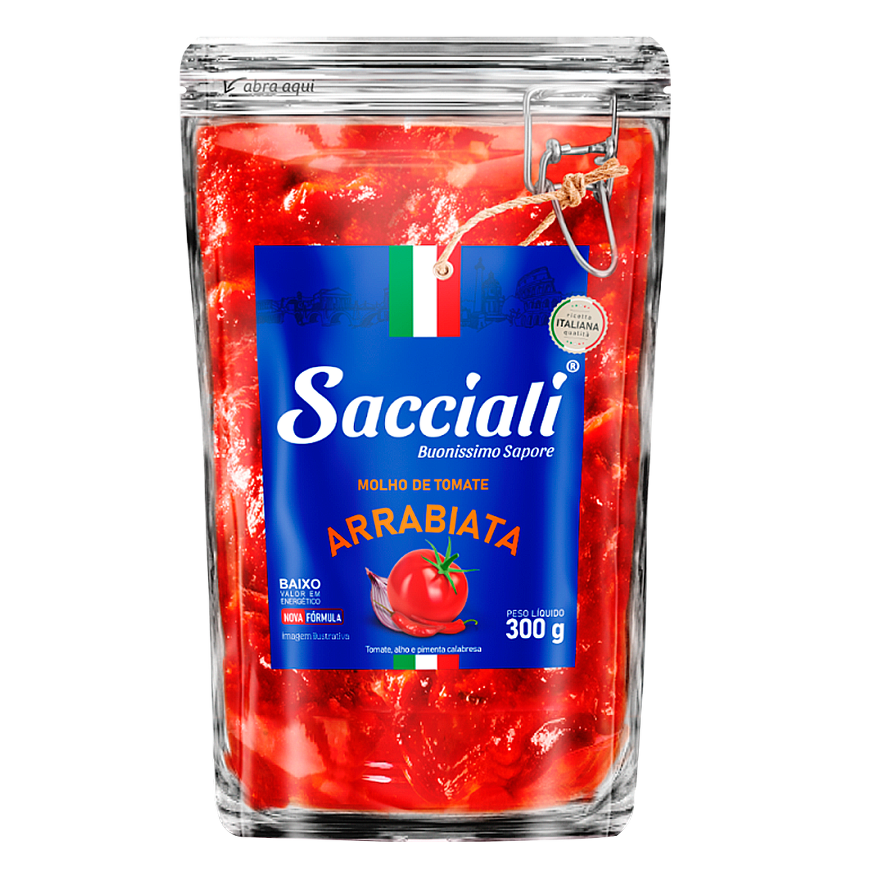 Molho de Tomate Arrabiata Sacciali Sachê 300g