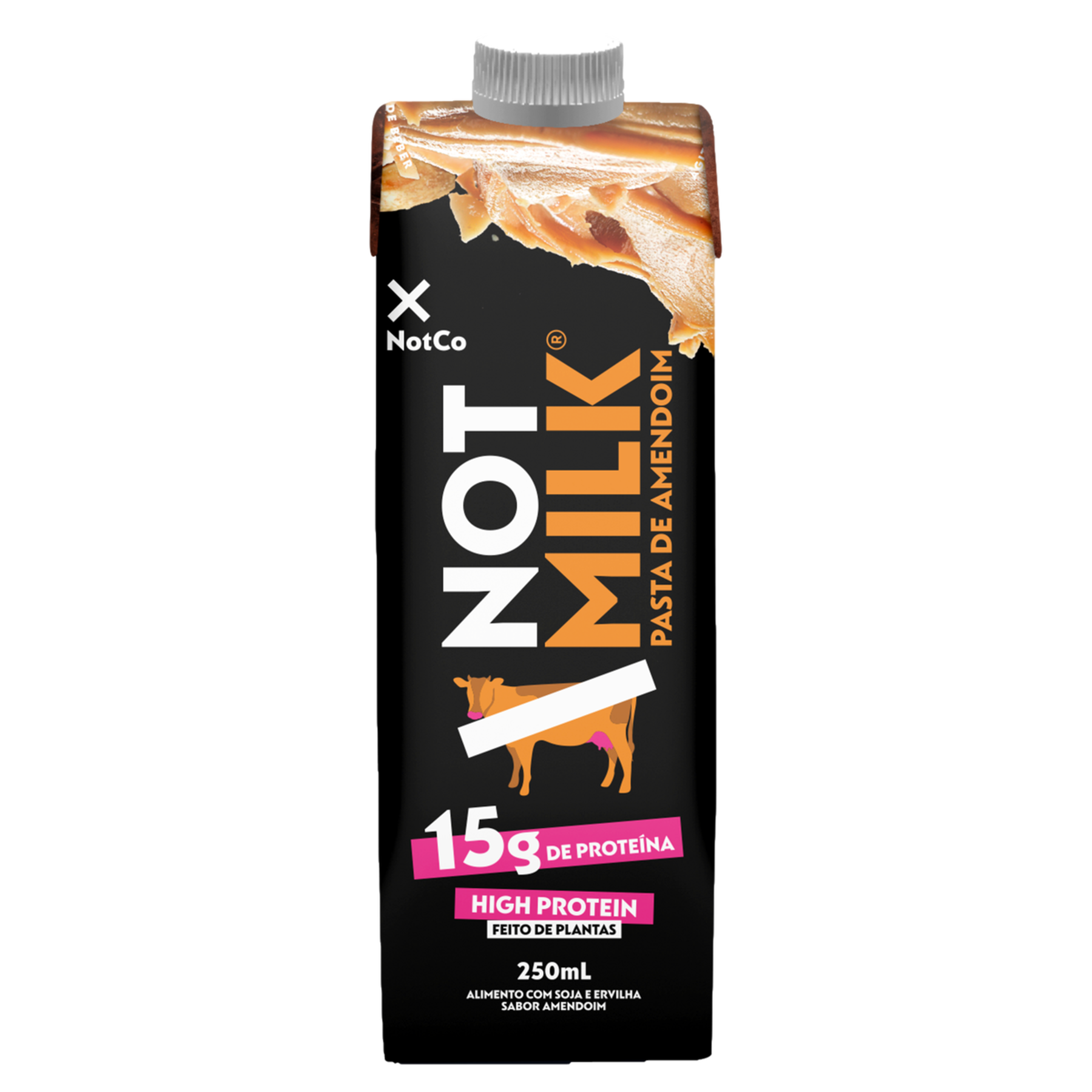 Bebida à Base de Plantas Pasta de Amendoim High Protein Not Milk NotCo Caixa 250ml