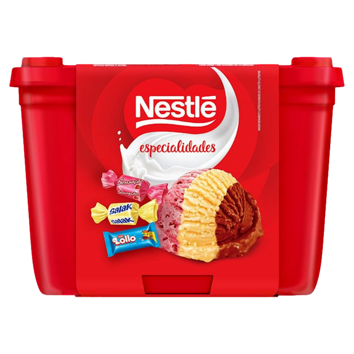 Sorvete Napolitano Especialidades Nestl&eacute; Pote 1,5l