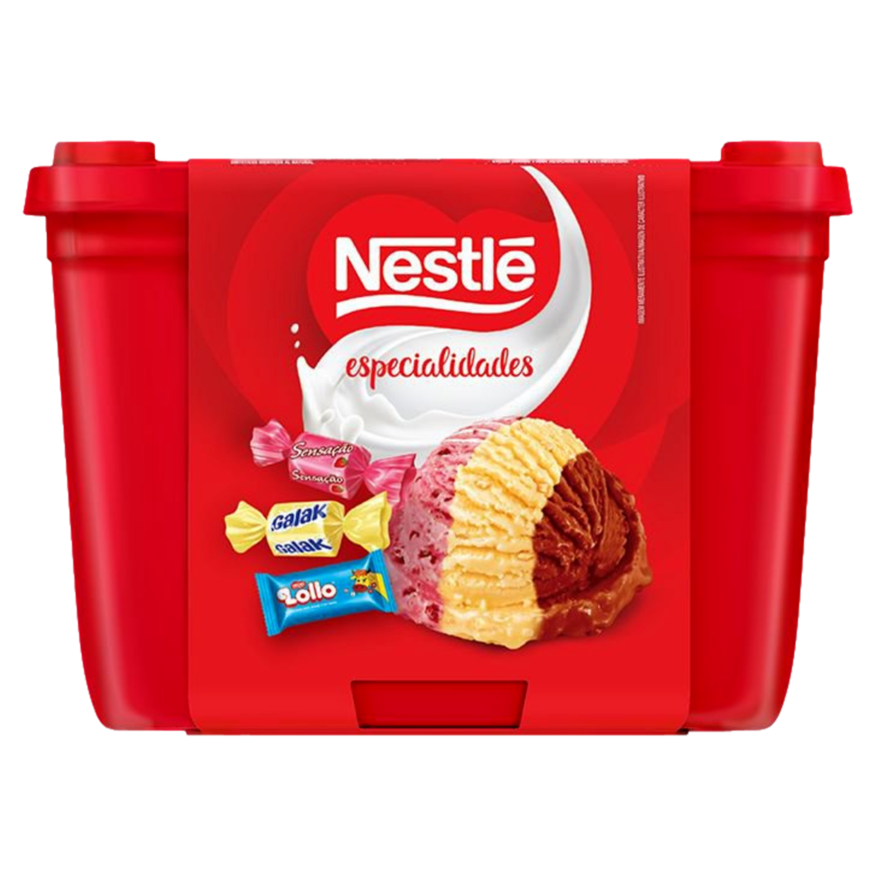 Sorvete Napolitano Especialidades Nestl&eacute; Pote 1,5l