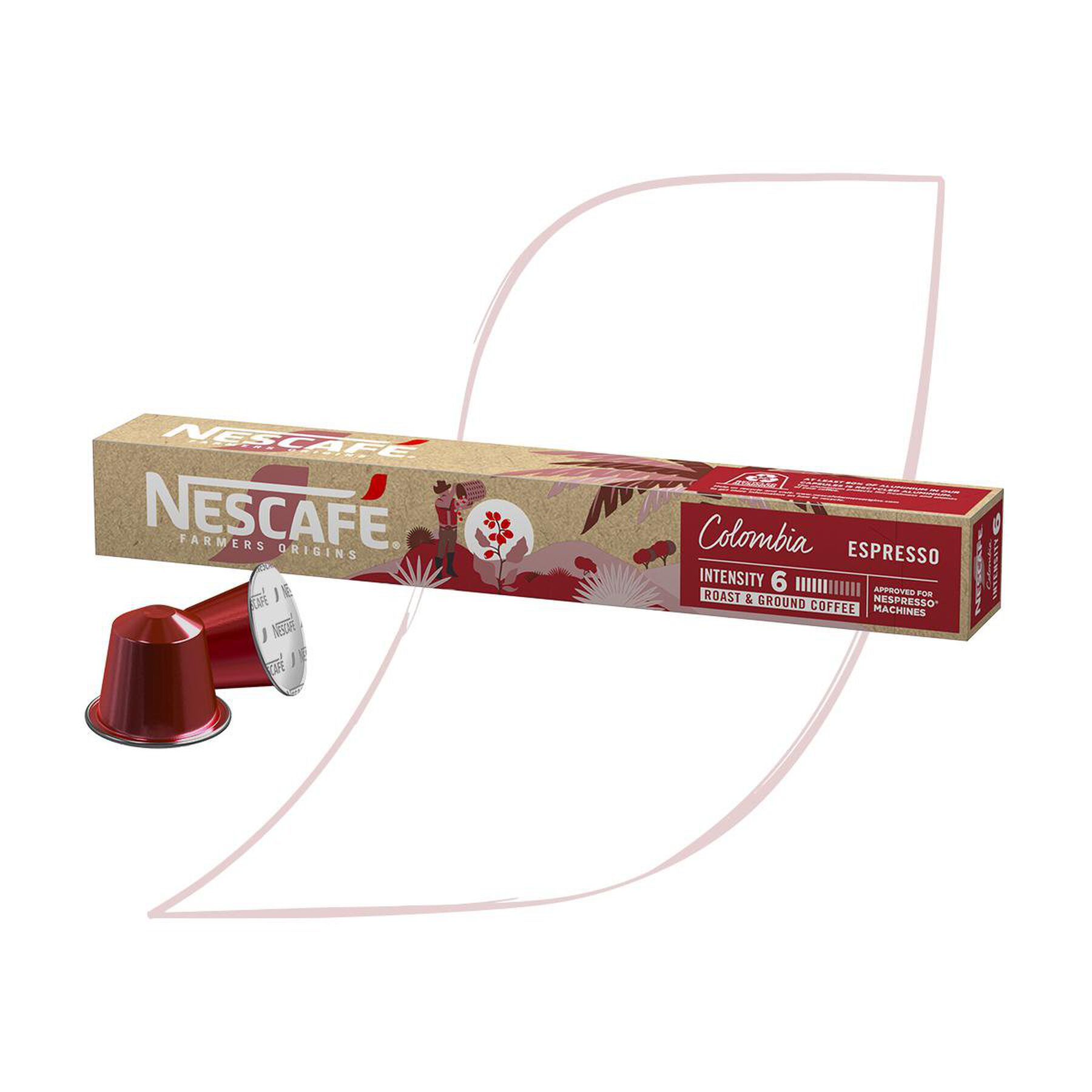 Caf&eacute; em C&aacute;psula Nescaf&eacute; Farmers Origins Colombia 10 C&aacute;psulas 44 g&nbsp;
