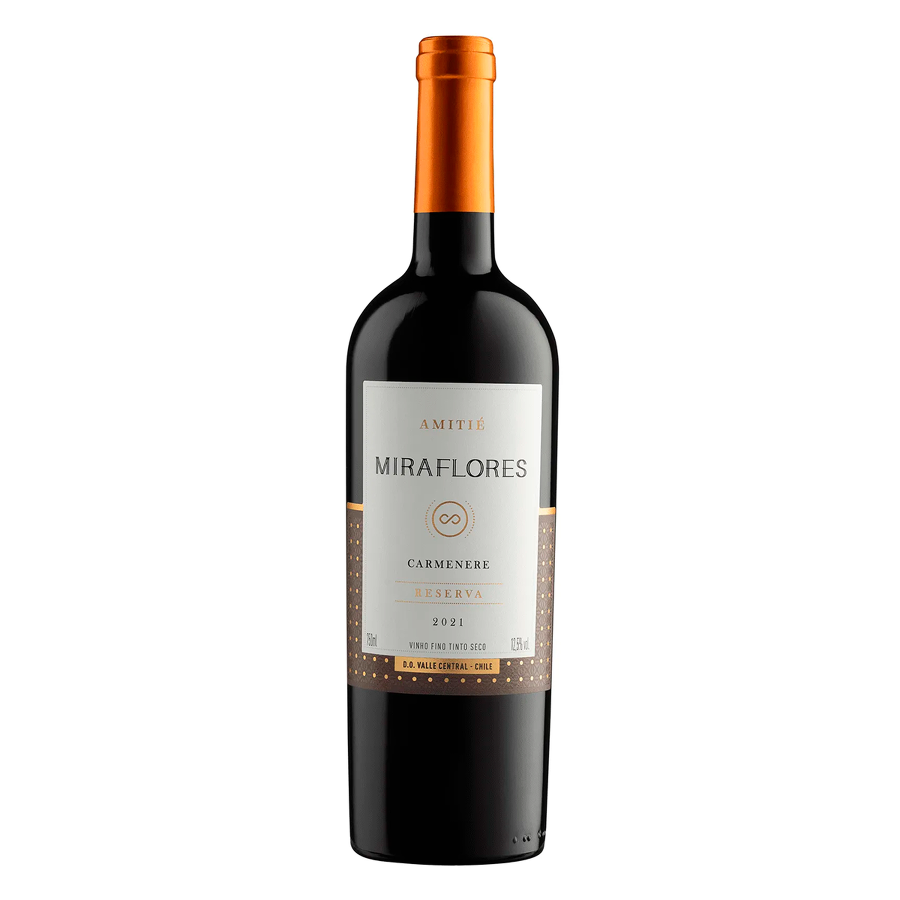 Vinho Tinto Carm&eacute;n&egrave;re Mira Flores Amiti&eacute; Garrafa 750ml
