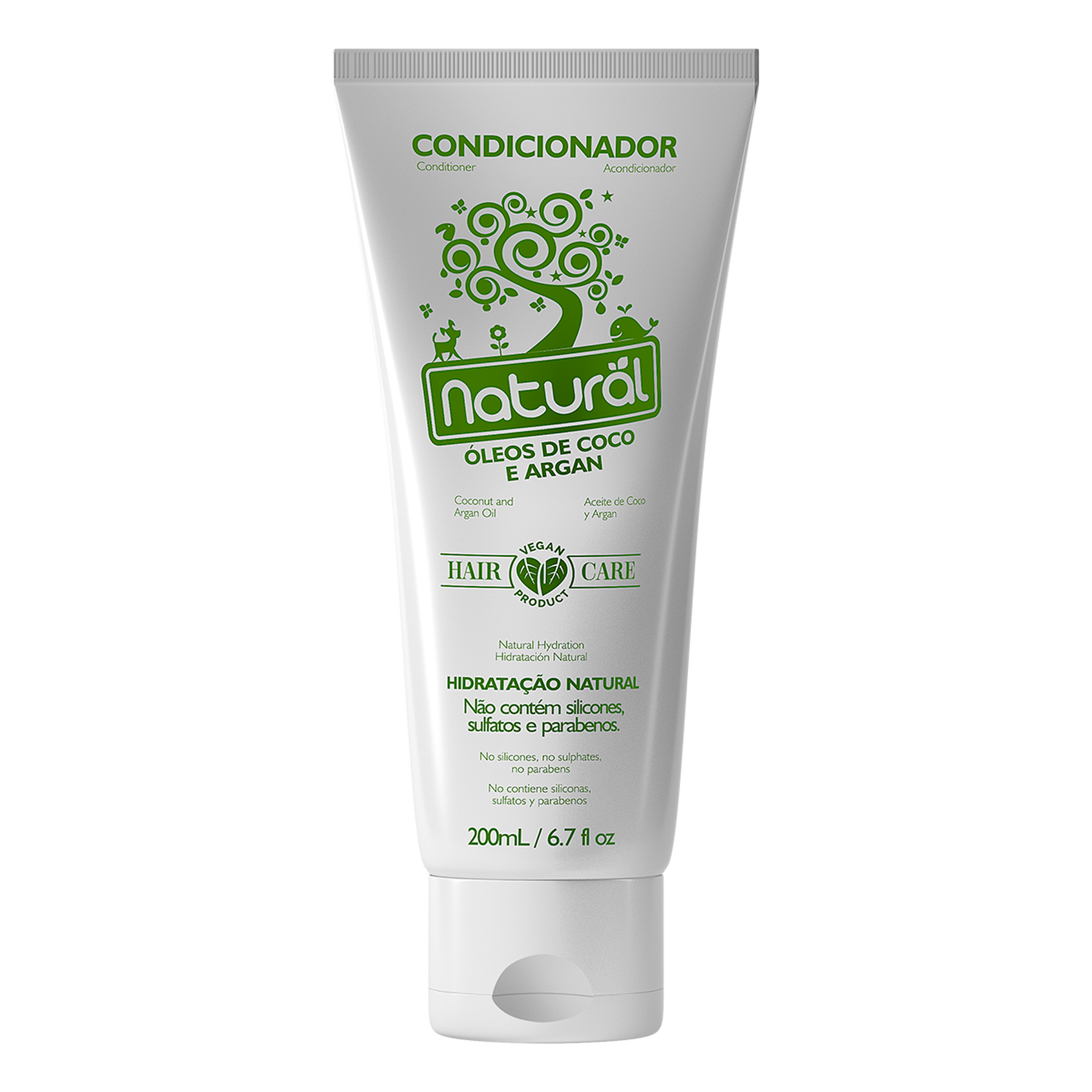 Condicionador Hidratação Natural Óleos de Coco e Argan Natural 200ml