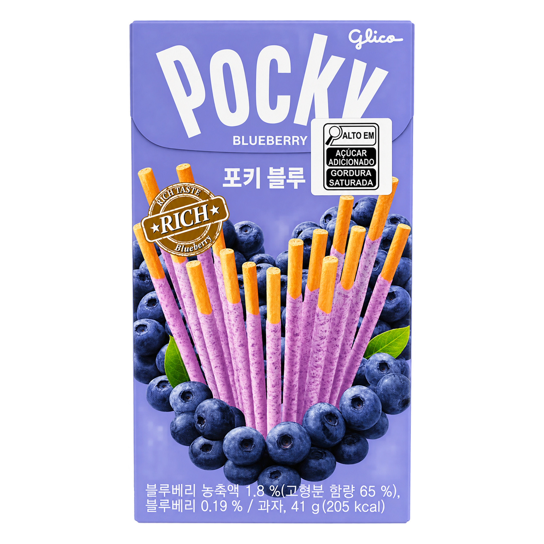 Biscoito Palito Blueberry Pocky Caixa 41g