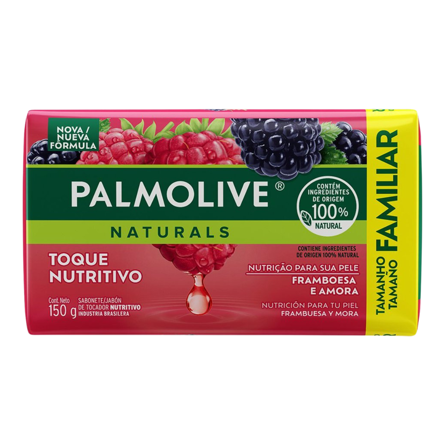 Sabonete Barra Palmolive Naturals Toque Nutritivo Envolt&oacute;rio 150g