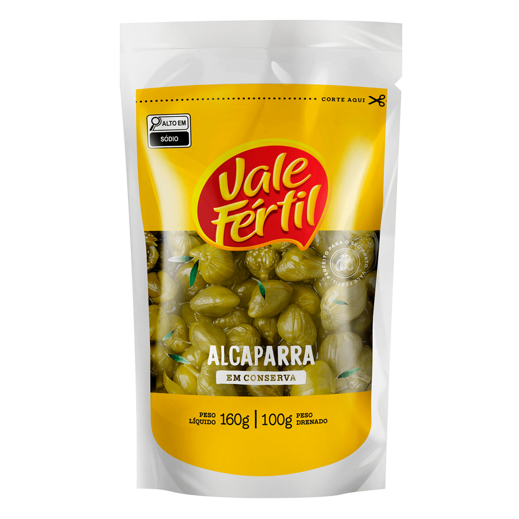 Alcaparra em Conserva Vale F&eacute;rtil Sach&ecirc; 100g
